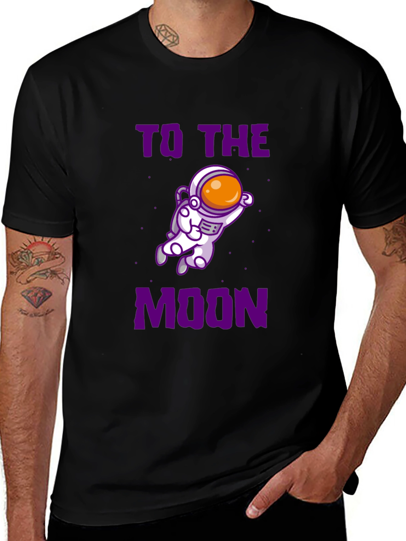 Variant 15 of To The Moon T-Shirt - Crypto Astronaut Design