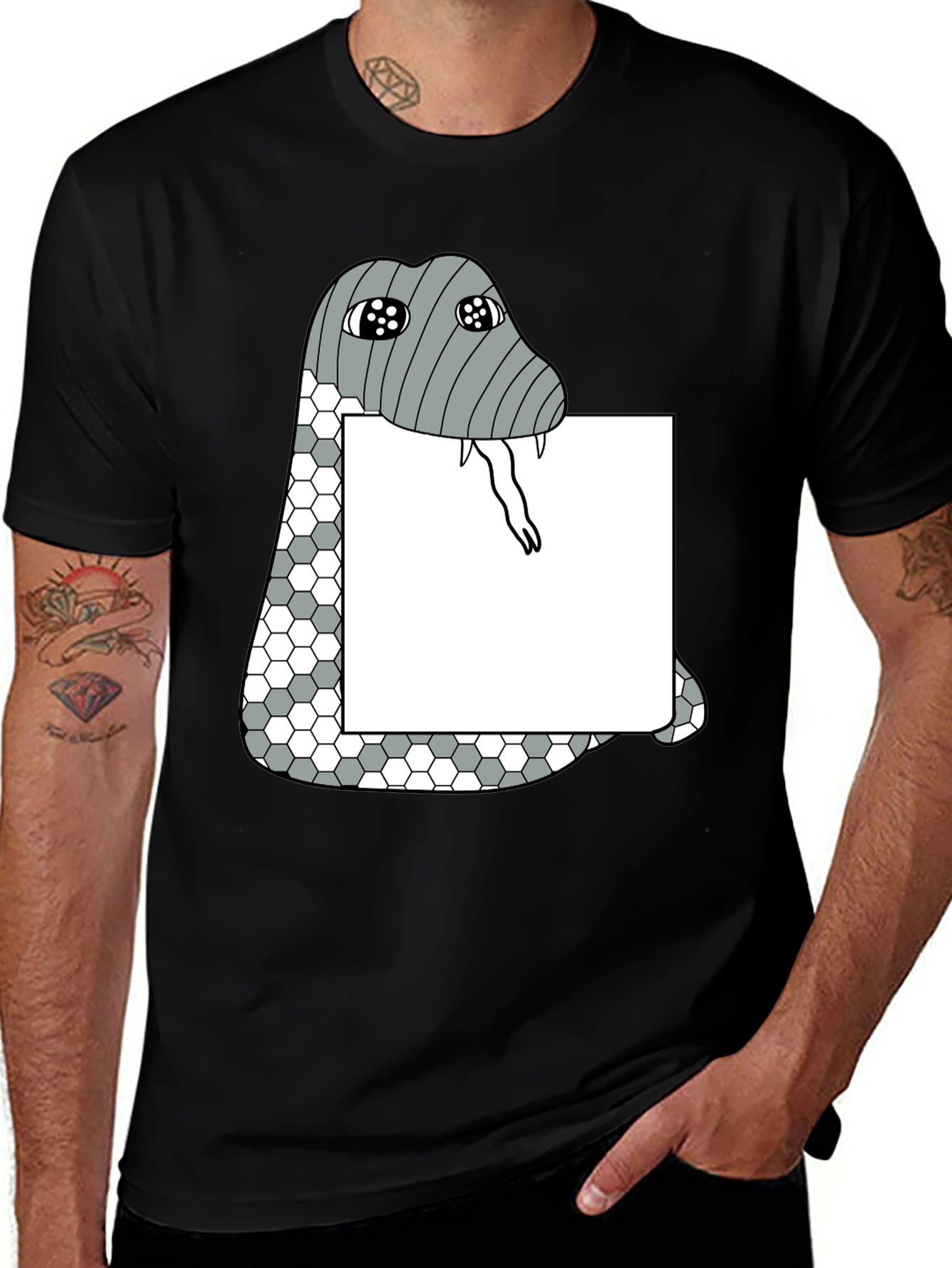Variant 25 of Snake Graphic T-Shirt - Unique Design