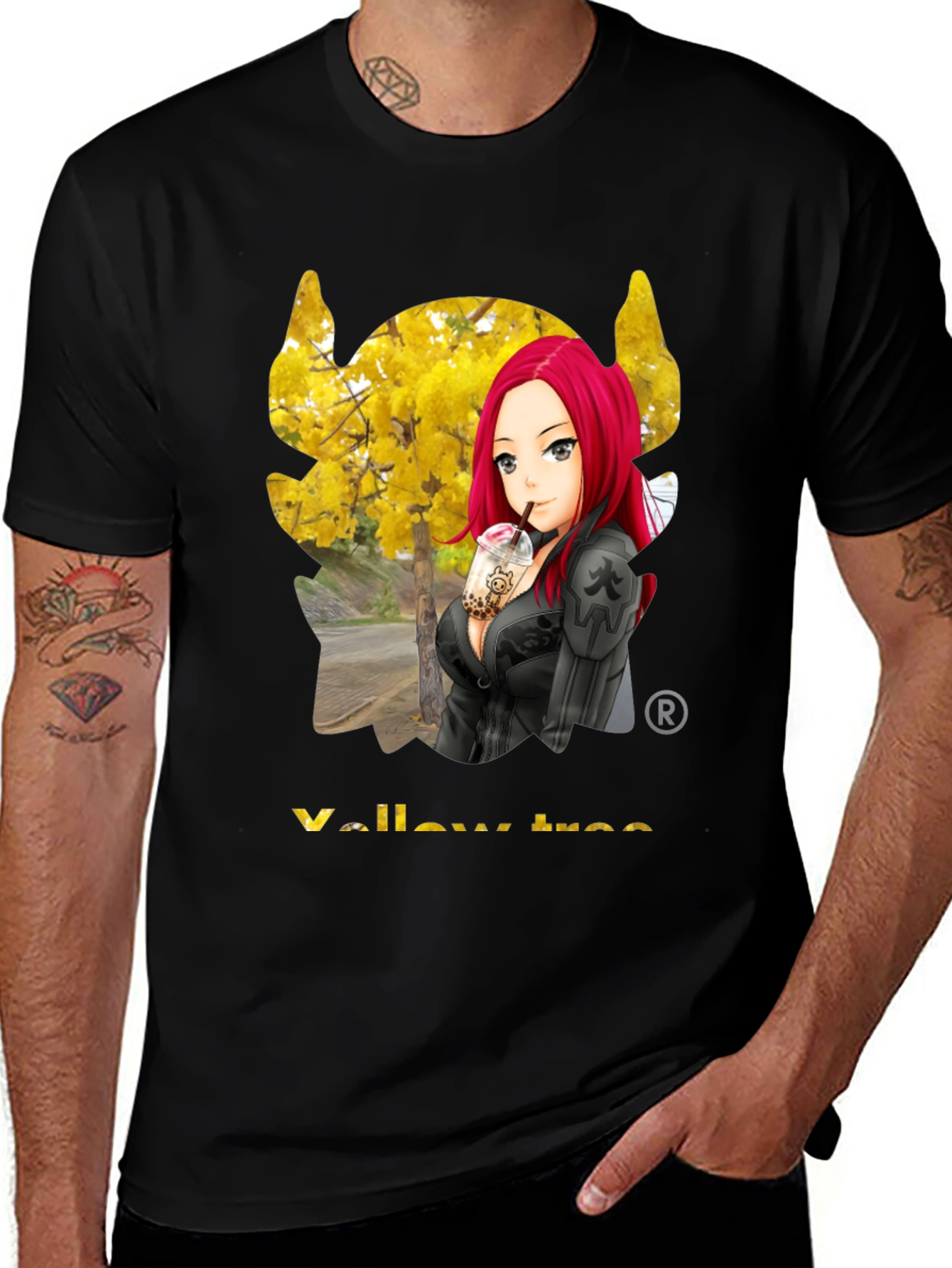 Variant 15 of Yellow Tree Girl Graphic T-Shirt