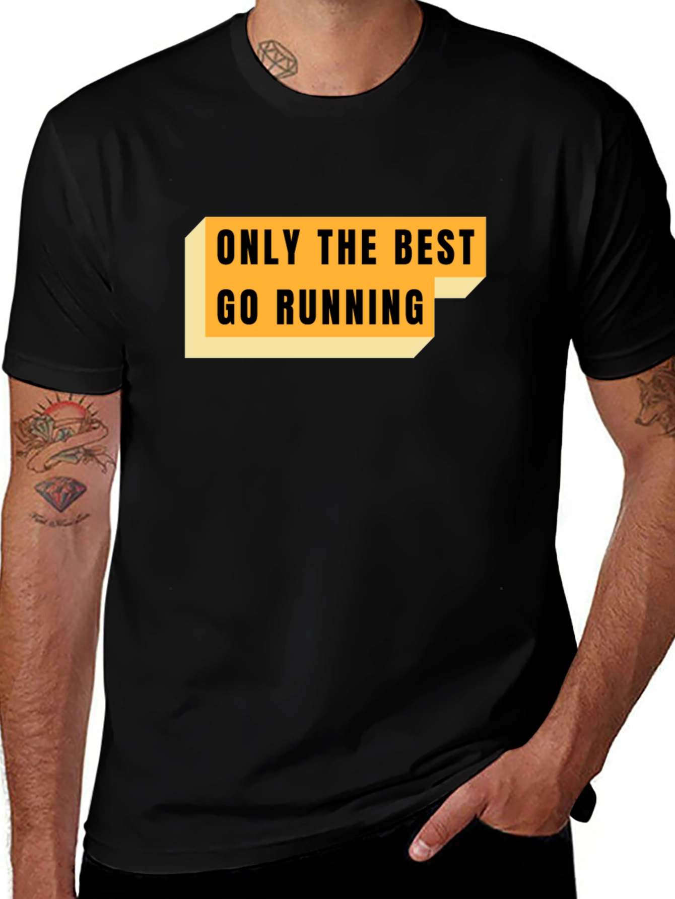 Variant 16 of Only The Best Go Running Black T-Shirt