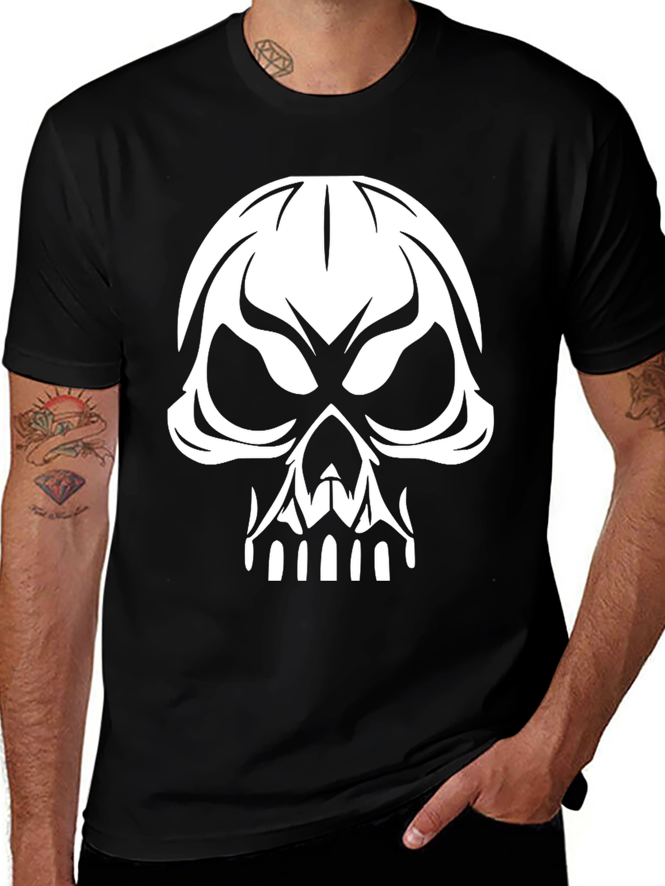 Variant 13 of Skull Graphic T-Shirt - Bold Statement Tee