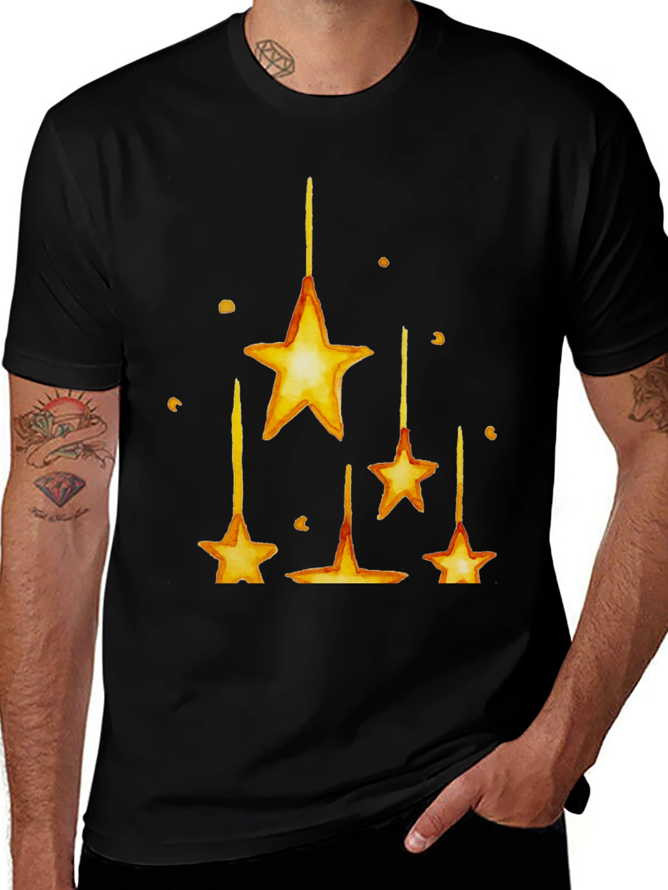 Variant 14 of Starry Night T-Shirt - Black