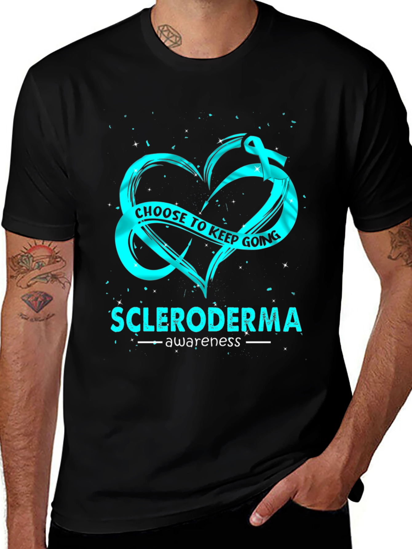 Scleroderma Awareness T-Shirt: Choose To Keep Going