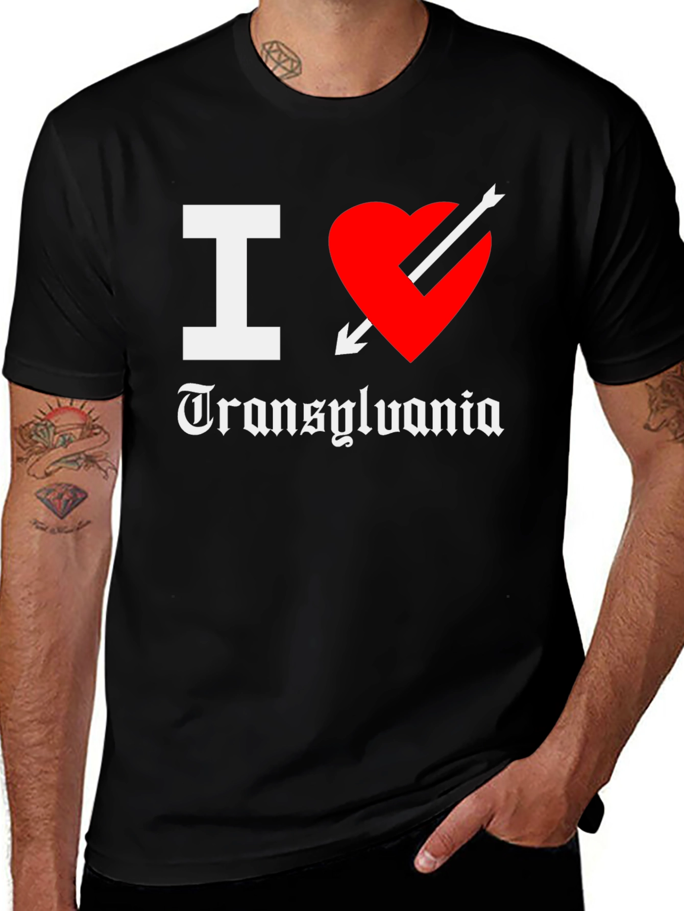I Love Transylvania T-Shirt Novelty Design