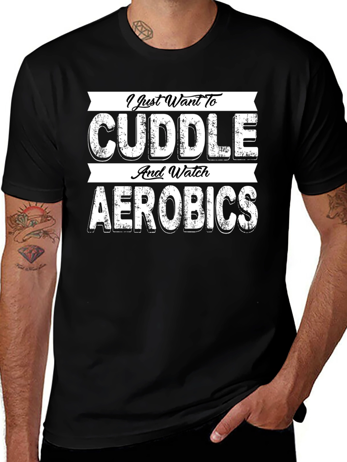 Variant 24 of Cuddle and Aerobics T-Shirt