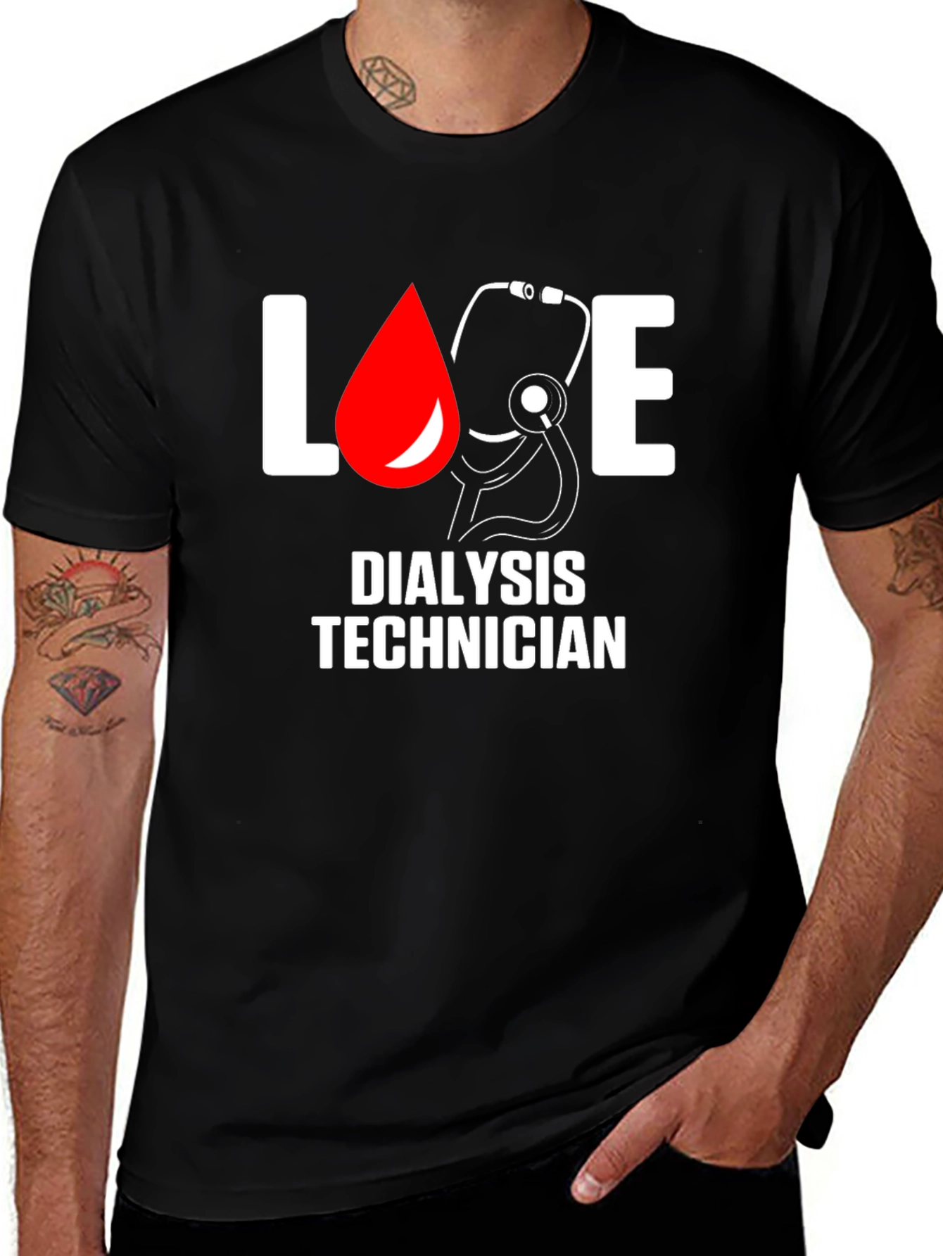 Variant 22 of Love Dialysis Technician T-Shirt
