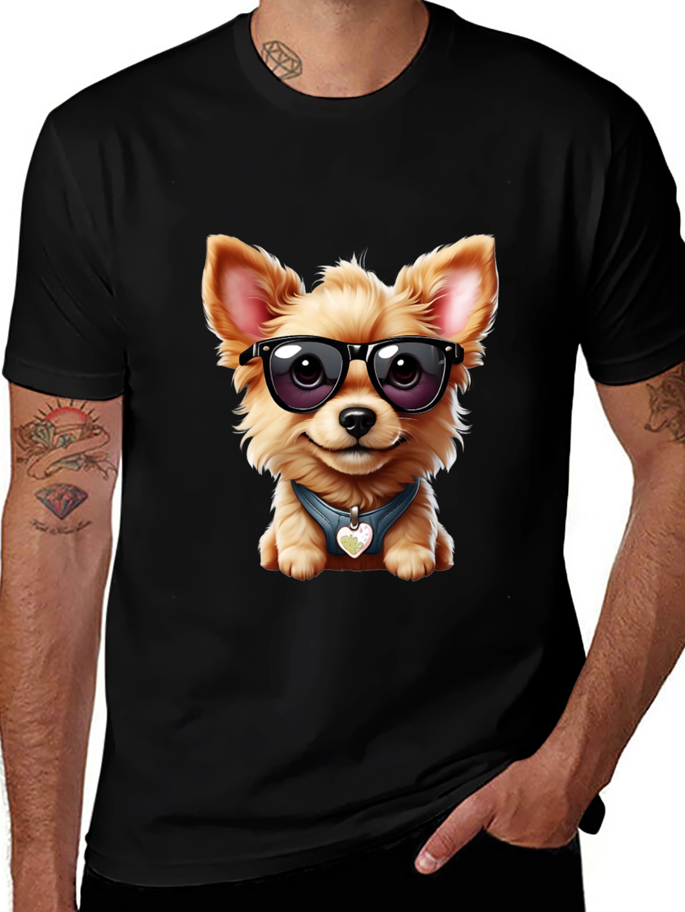 Variant 19 of Cool Dog Tee: Stylish Canine Graphic T-Shirt