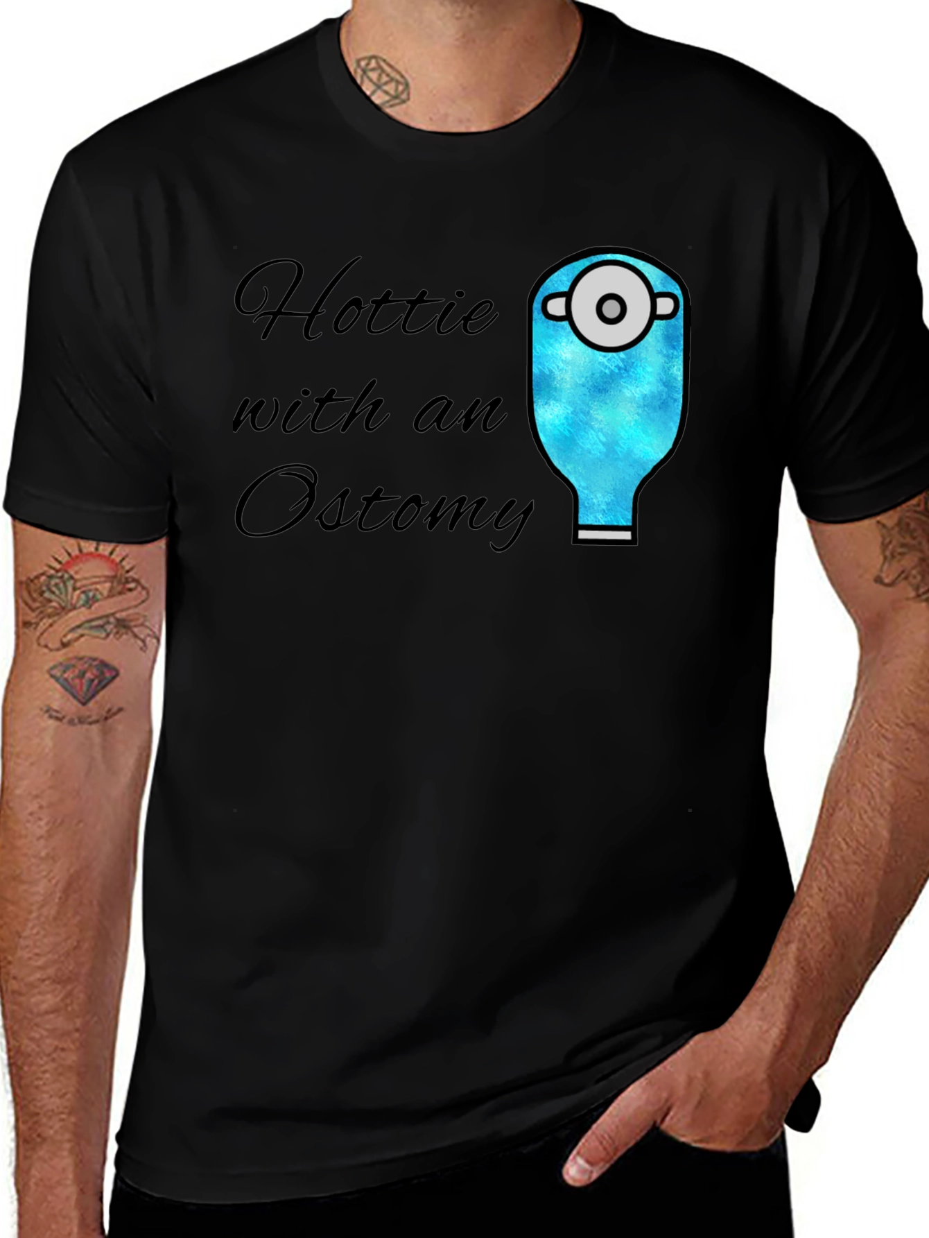 Variant 16 of Hottie with an Ostomy T-Shirt