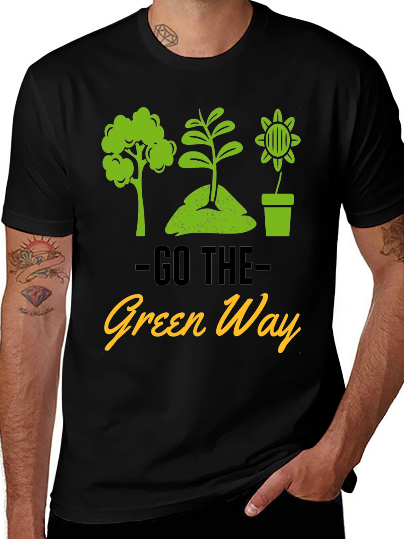 Variant 19 of Go Green T-Shirt
