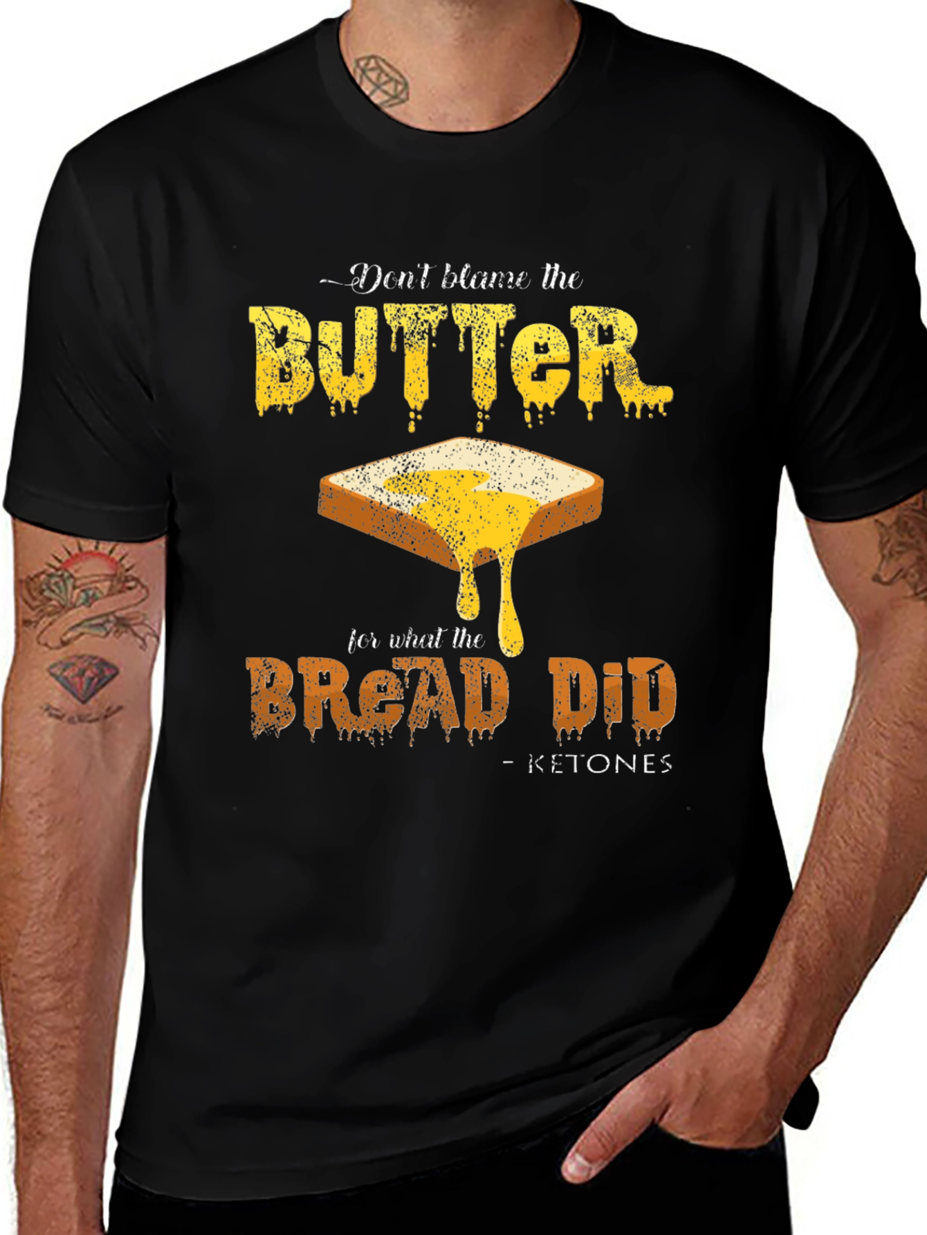 Funny Keto Diet T-Shirt - Don't Blame the Butter