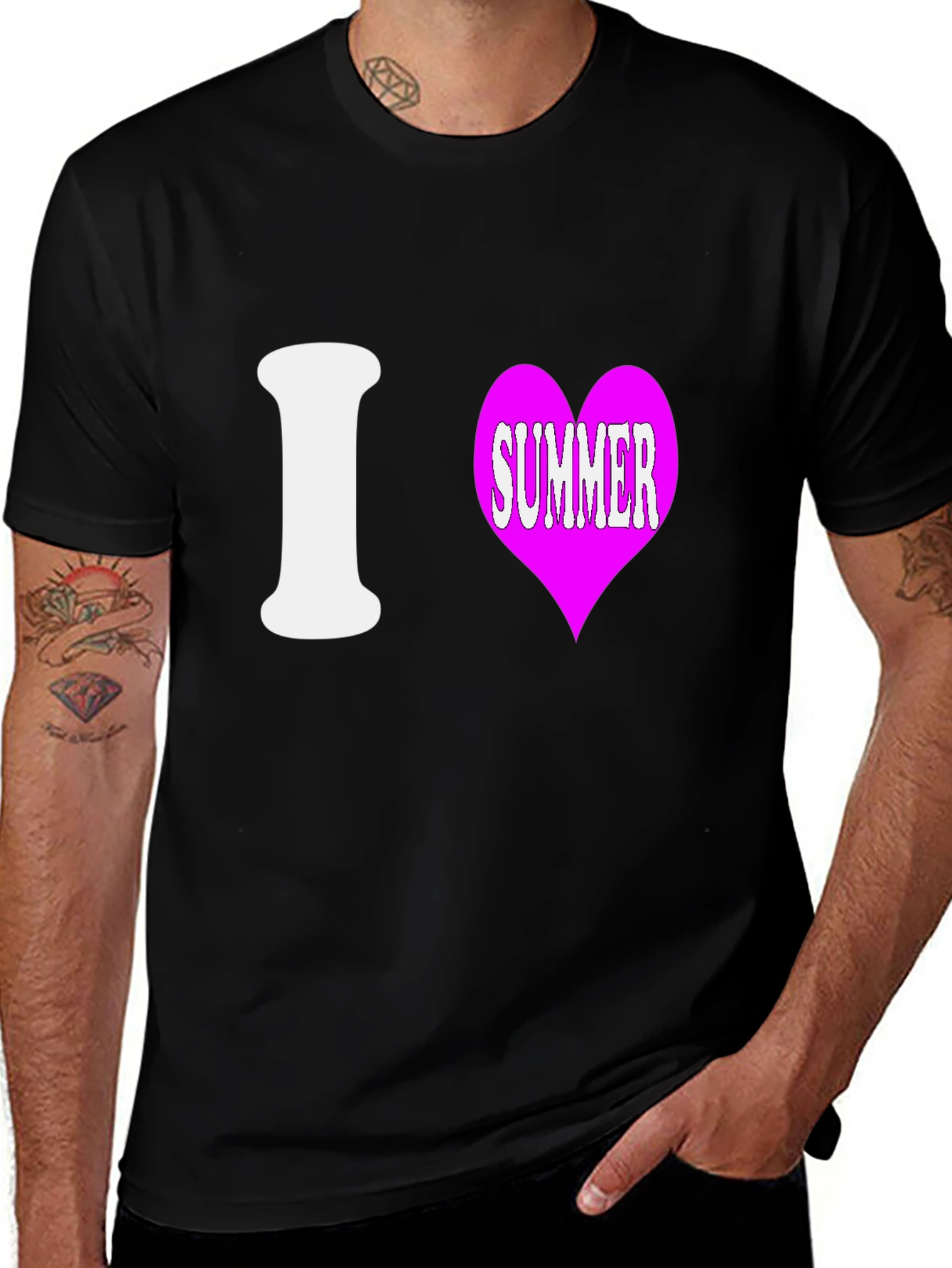 Variant 11 of I Love Summer T-Shirt - Trendy Casual Tee