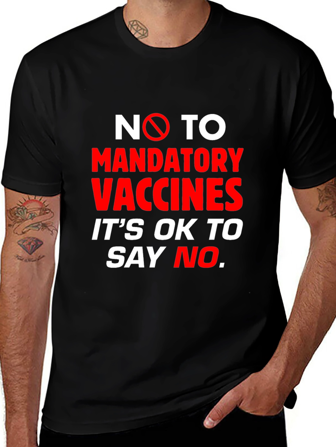 No Mandatory Vaccines T-Shirt - It's OK to Say No
