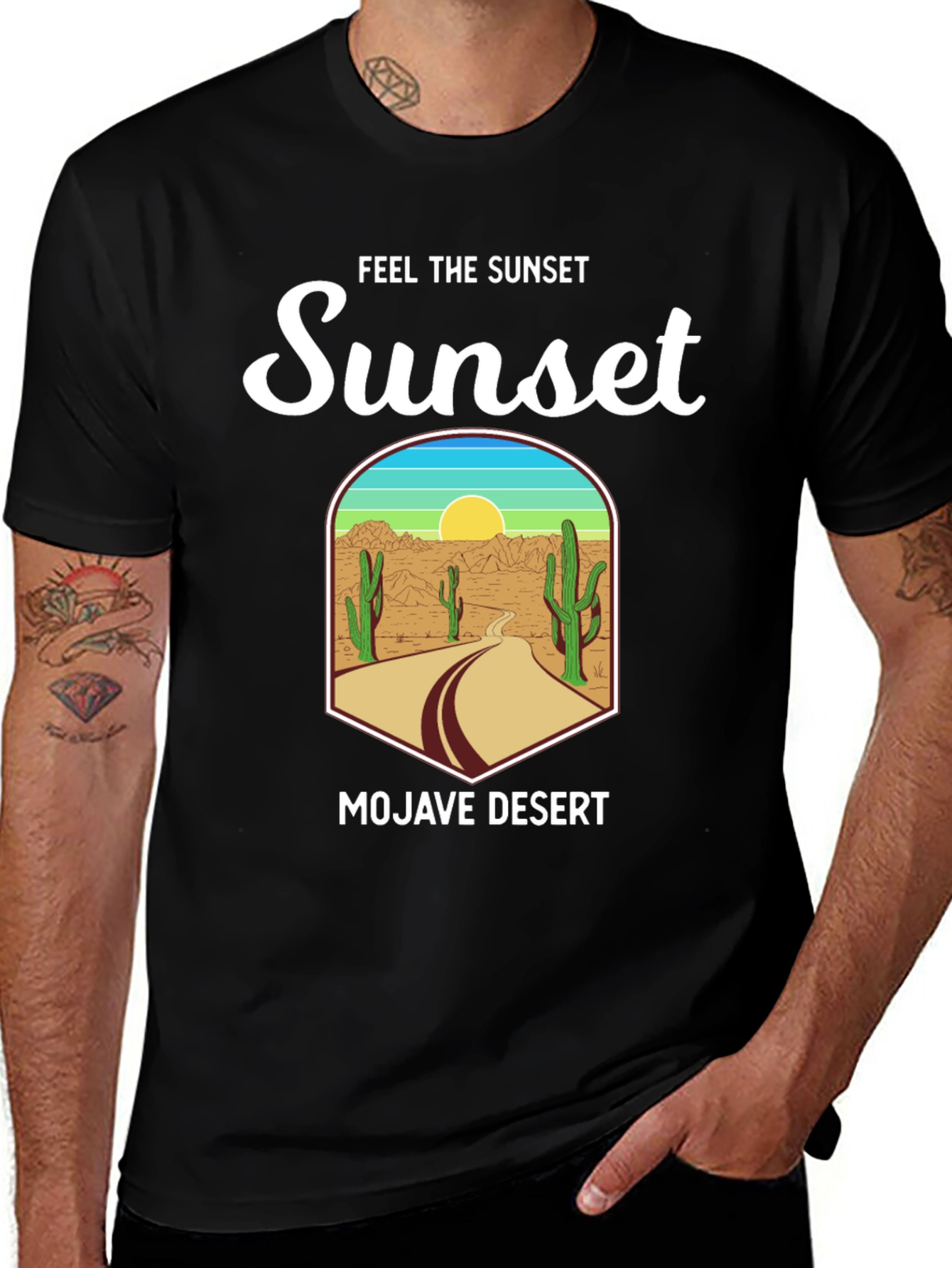 Variant 6 of Mojave Desert Sunset Graphic Tee - Unisex