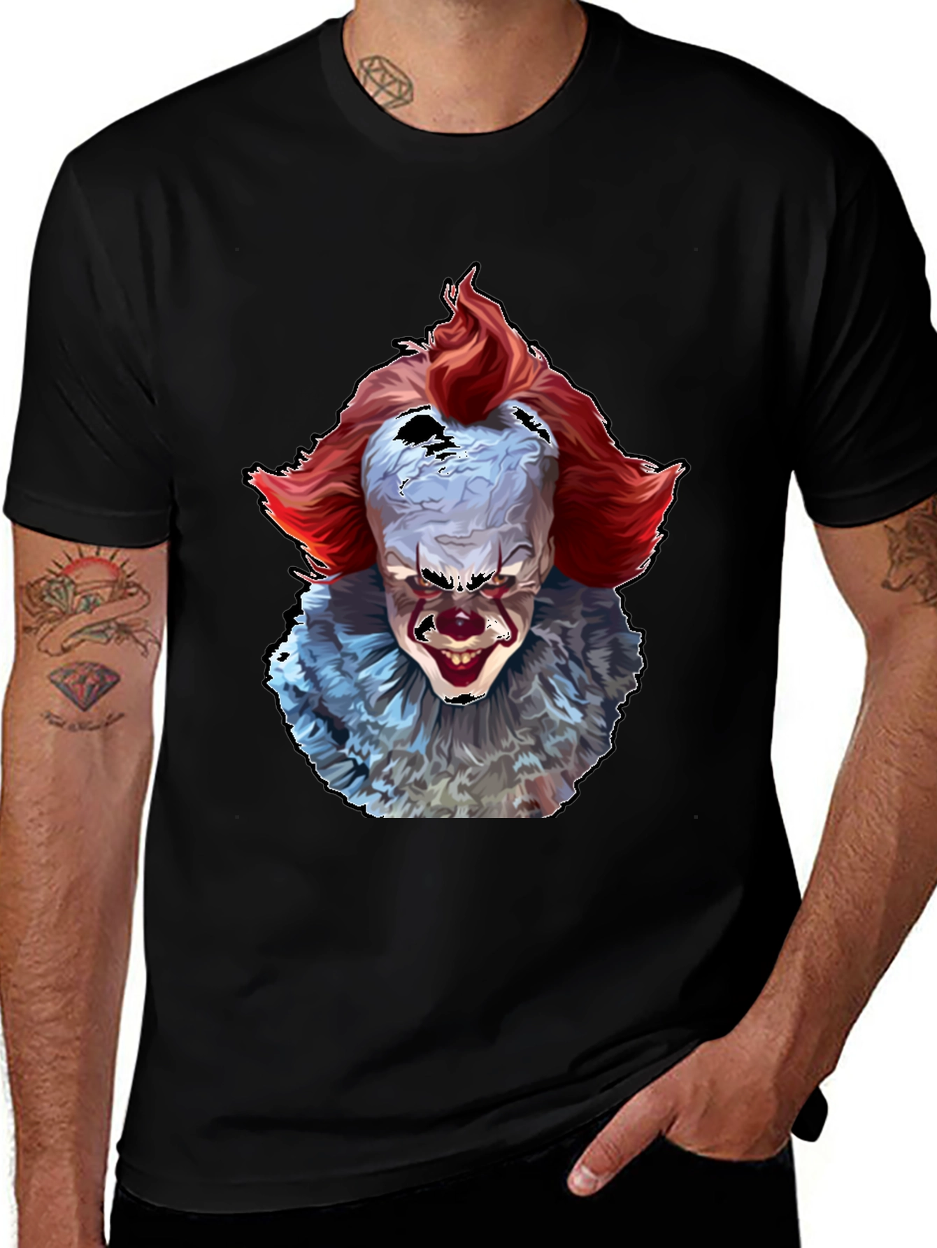 Pennywise IT Clown Horror Graphic T-Shirt