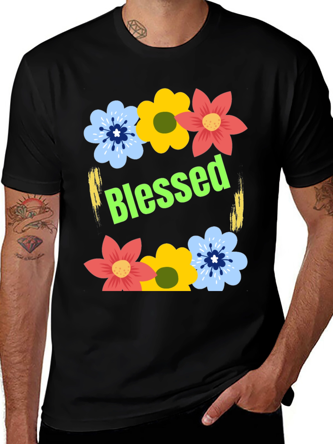 Variant 13 of Blessed Floral T-Shirt