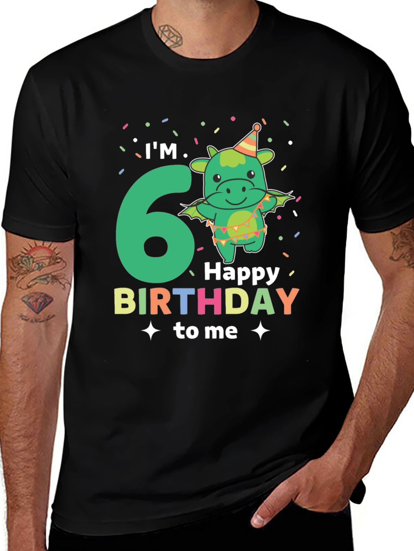 Variant 14 of I'm 6! Dragon Birthday T-Shirt