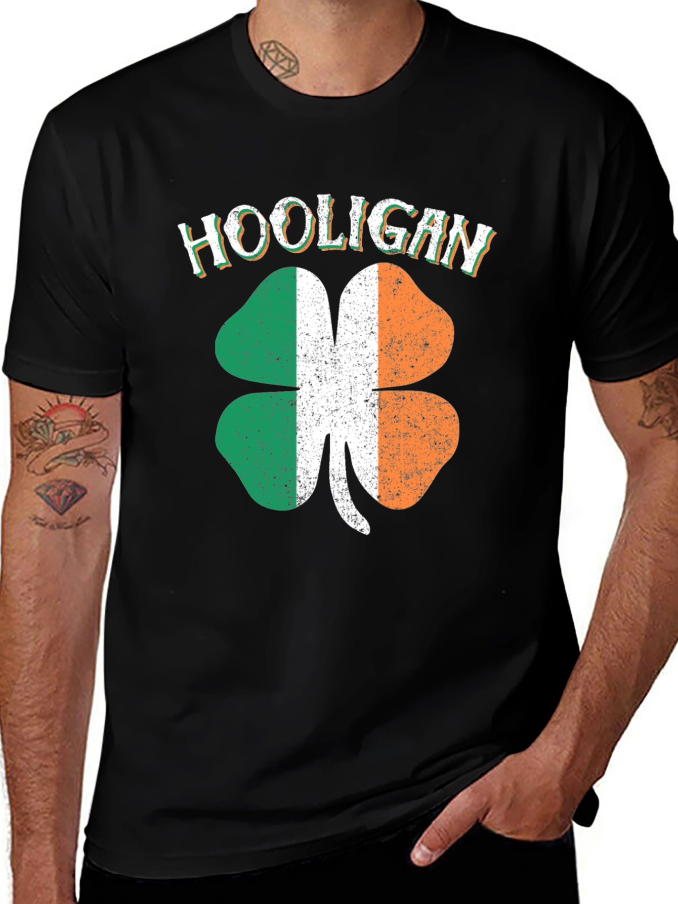 Irish Hooligan Shamrock Graphic Tee - St. Patrick's Day