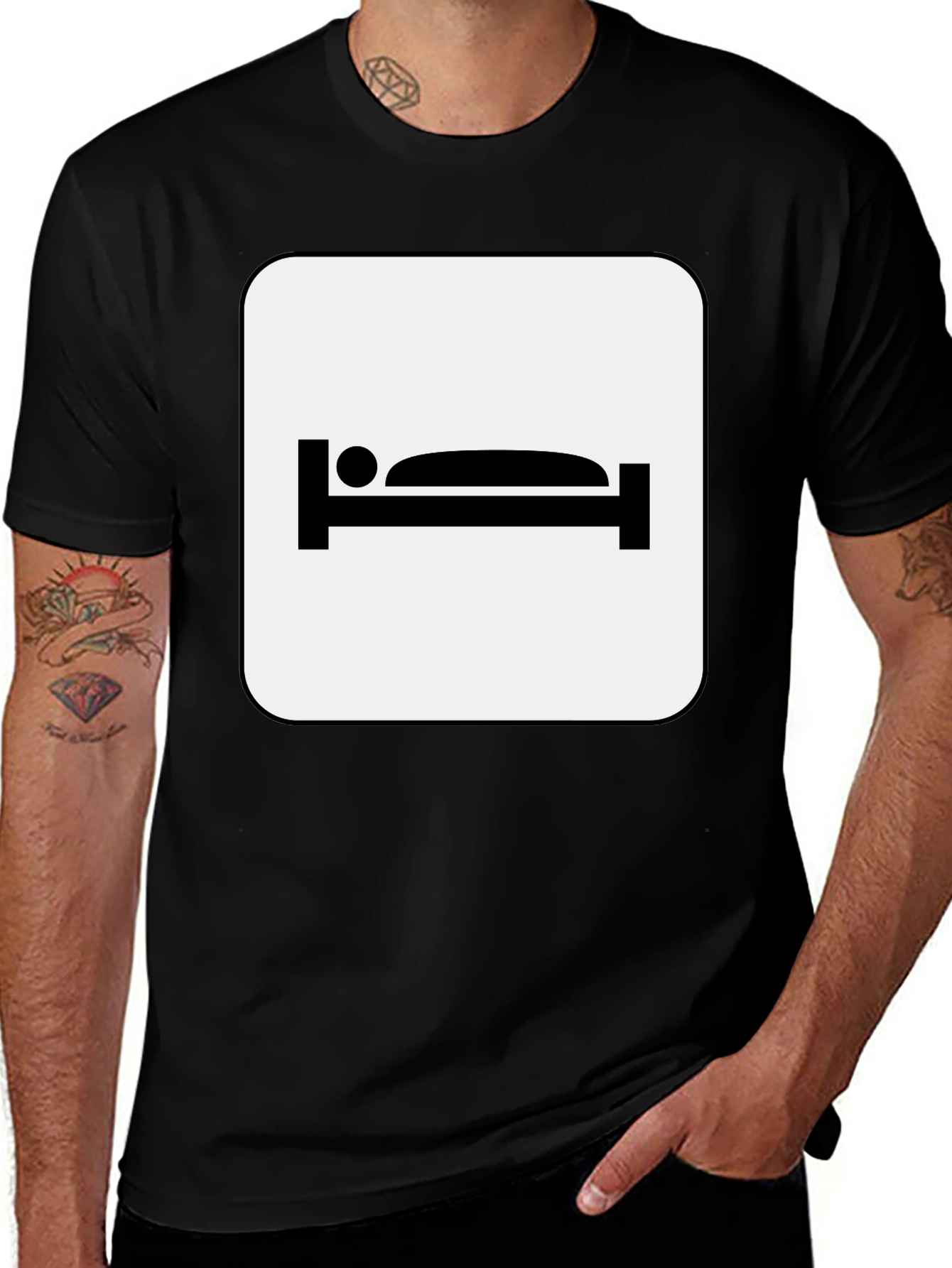 Hotel Room Bed T-Shirt - Stay Comfy!