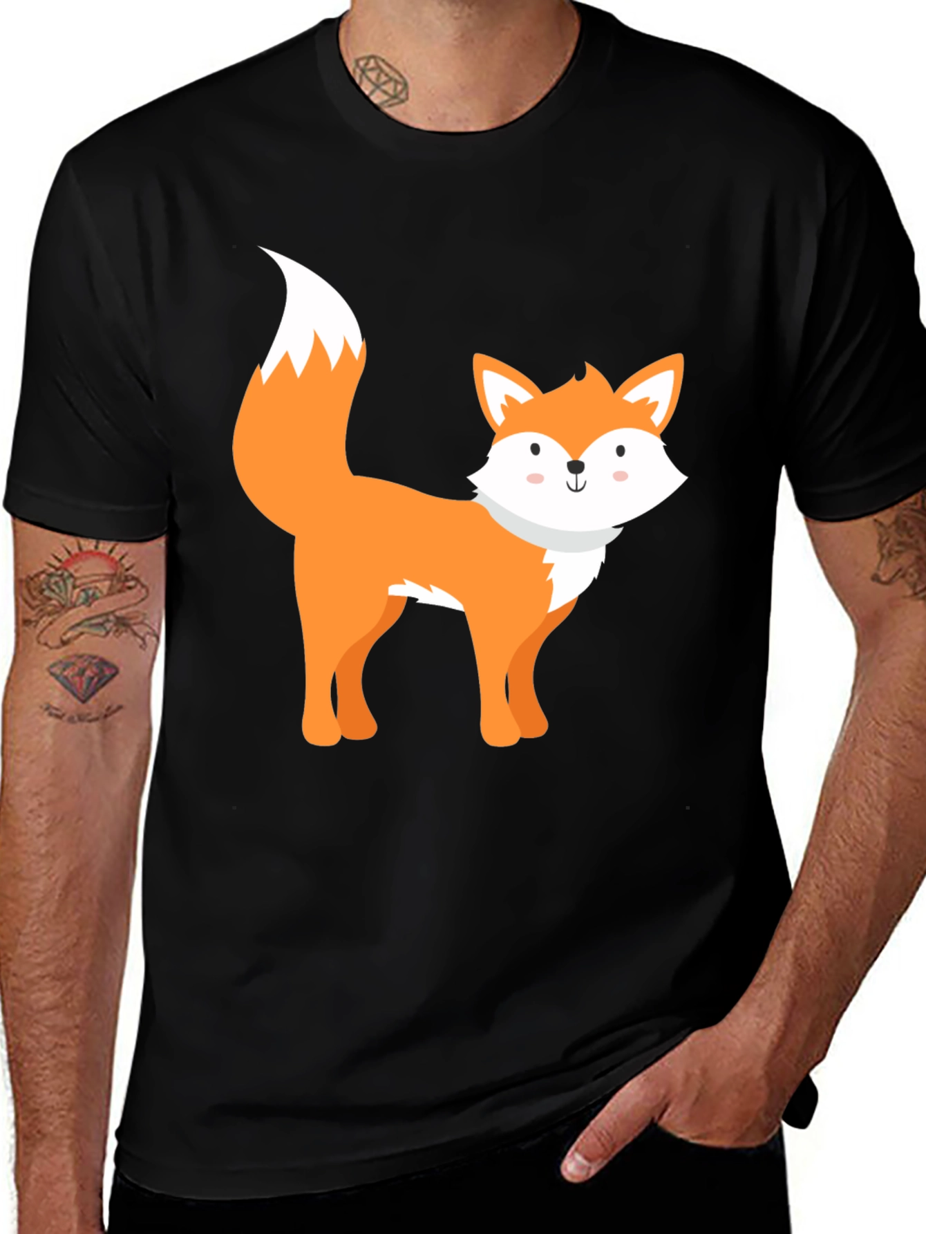 Variant 8 of Cute Fox Graphic Tee - Stylish Animal Lover T-Shirt