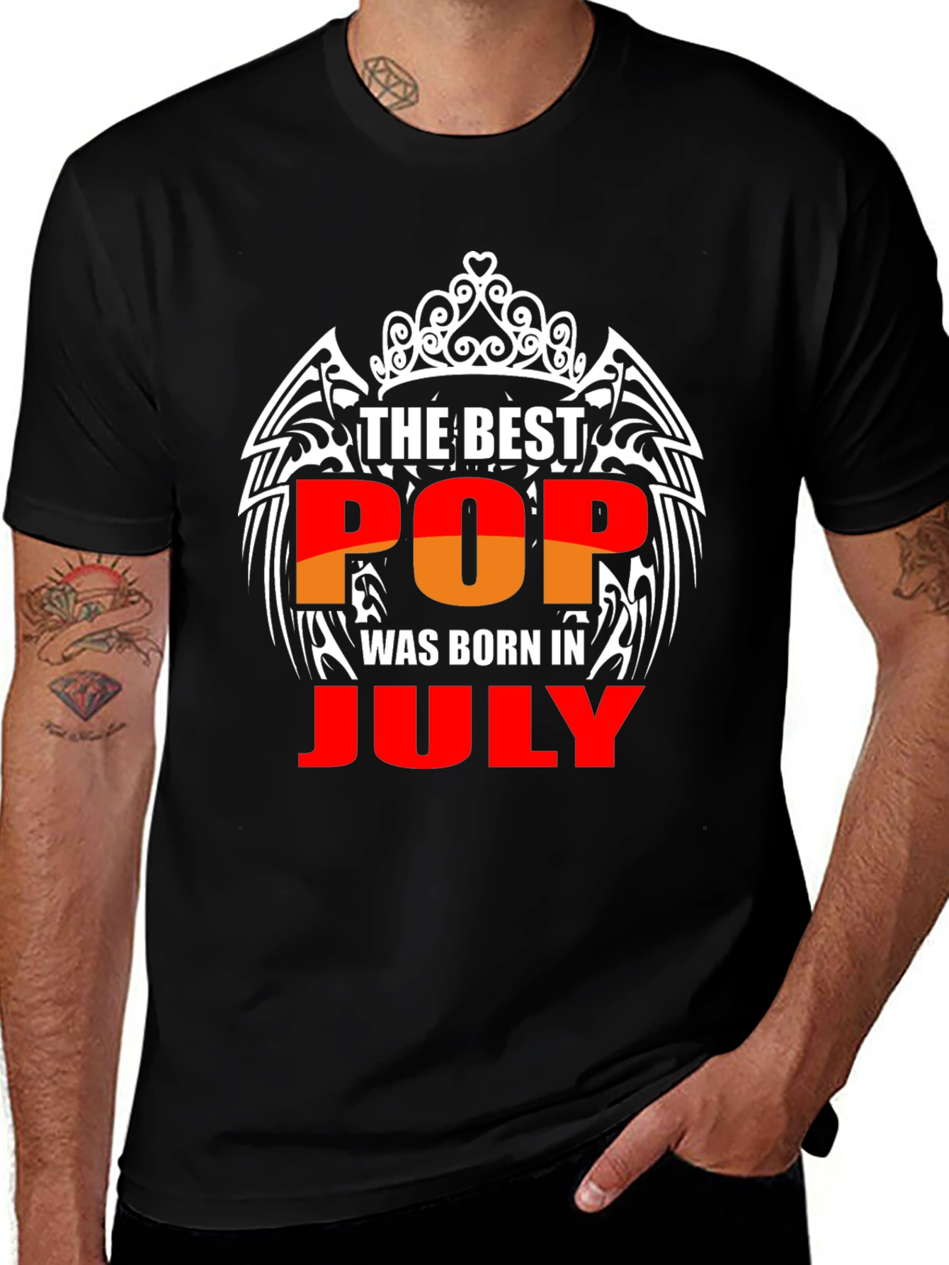 Best Pop Born in July Graphic Tee