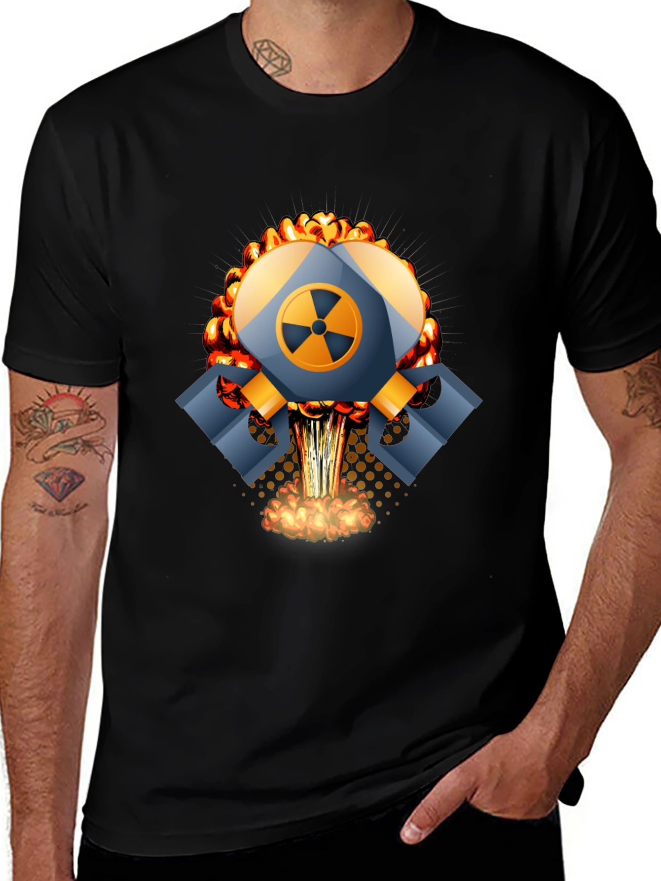 Variant 2 of Atomic Explosion Graphic T-Shirt