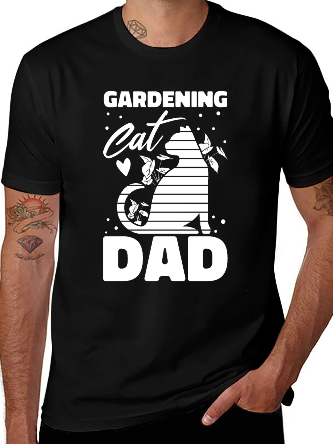 Gardening Cat Dad T-Shirt - Perfect for Cat Lovers!