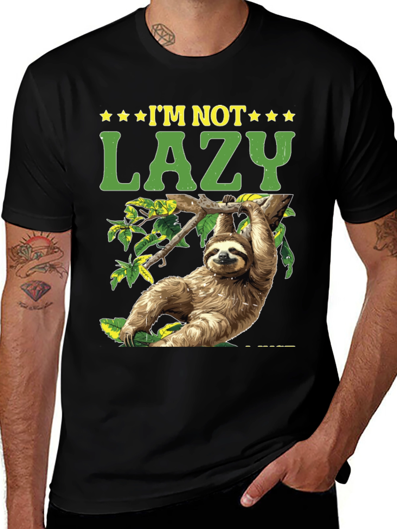 Variant 13 of I'm Not Lazy Sloth T-Shirt