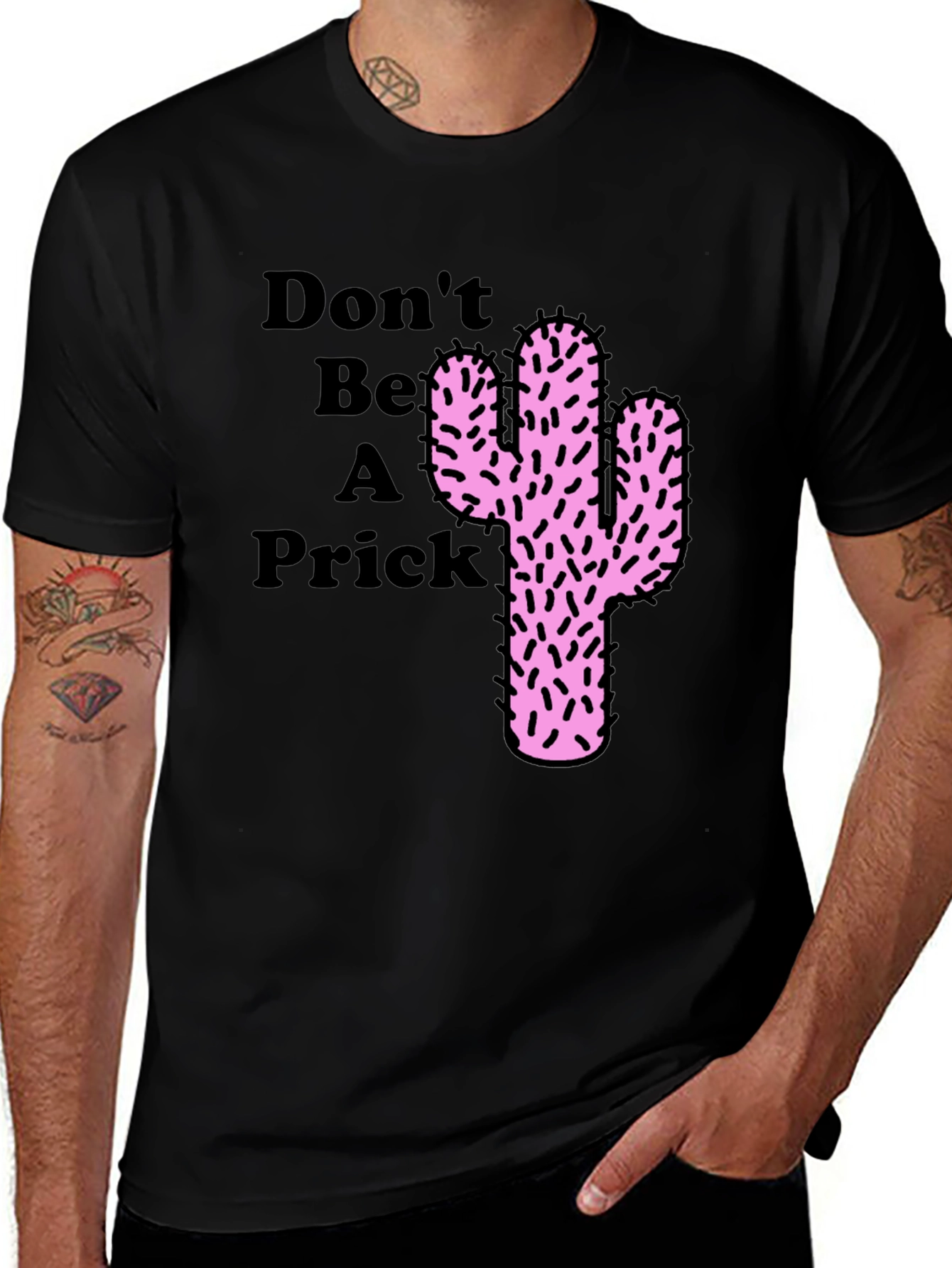 Variant 3 of Don't Be a Prick Cactus Graphic Novelty T-Shirt