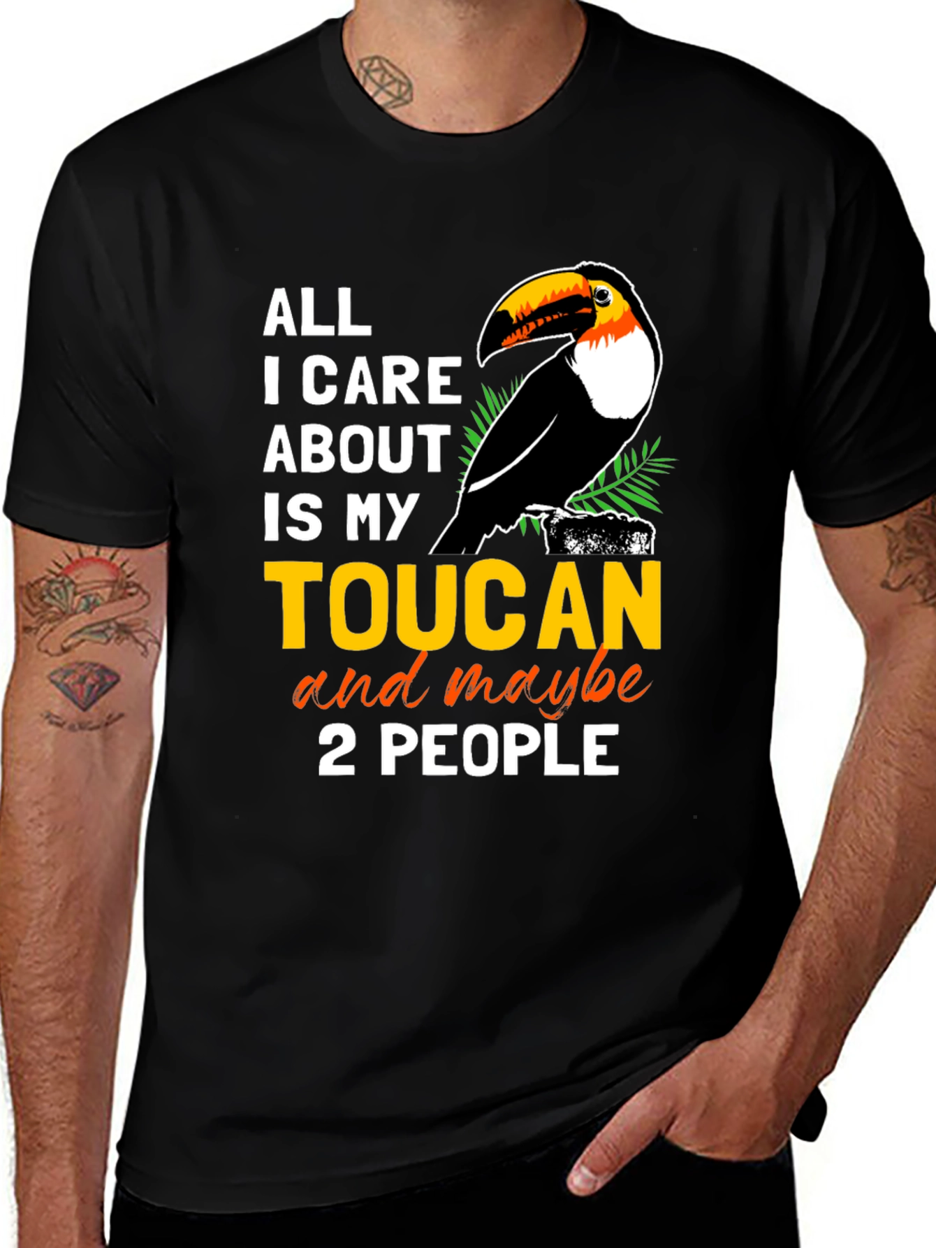 Variant 18 of Toucan Lover T-Shirt: All I Care About Is My Toucan
