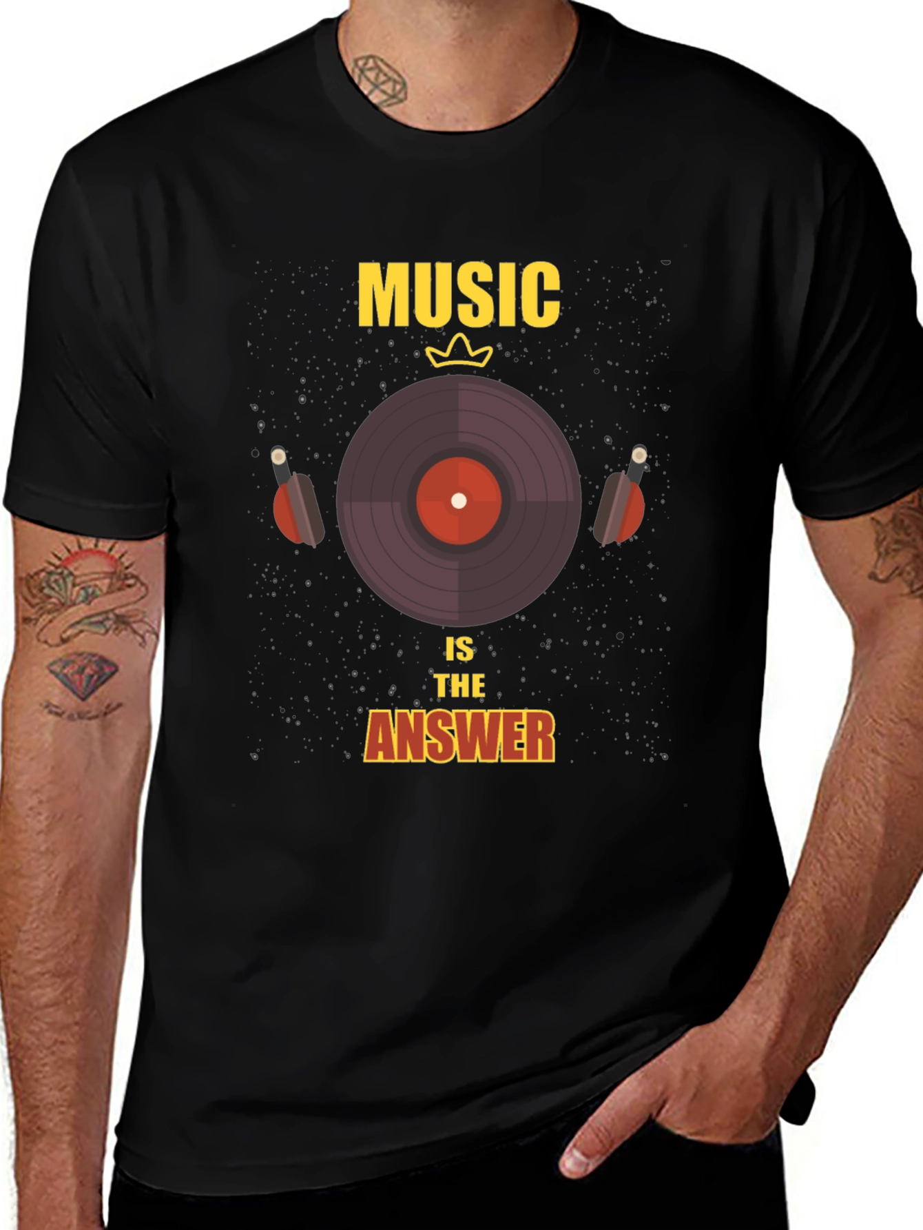 Variant 20 of Music is the Answer Graphic T-Shirt