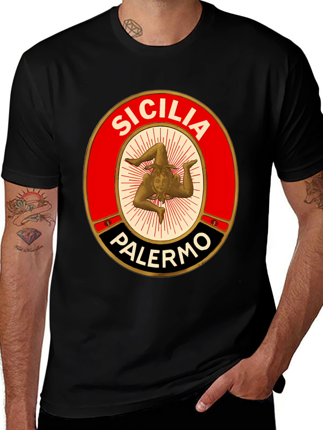 Sicilia Palermo Graphic Tee - Unique Italian Design