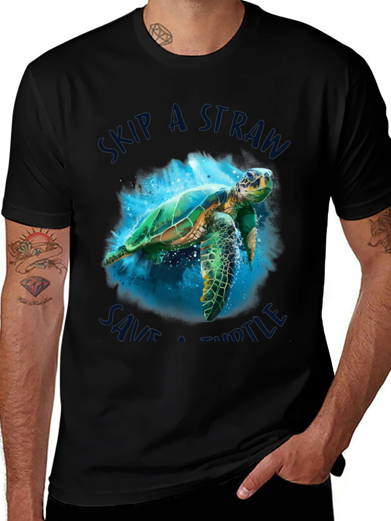 Variant 18 of Save the Turtles Graphic Tee