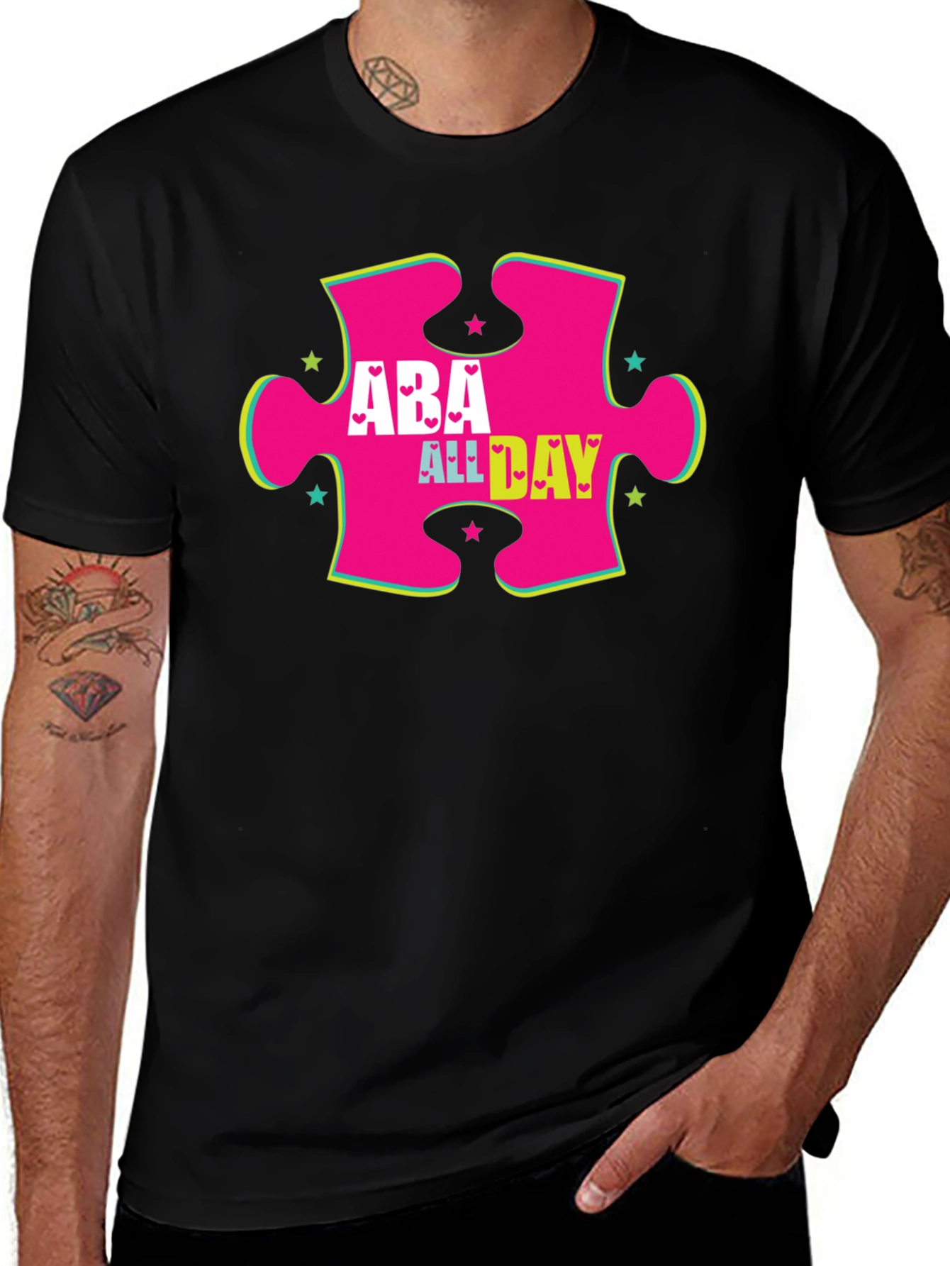 Variant 12 of ABA All Day Autism Awareness T-Shirt