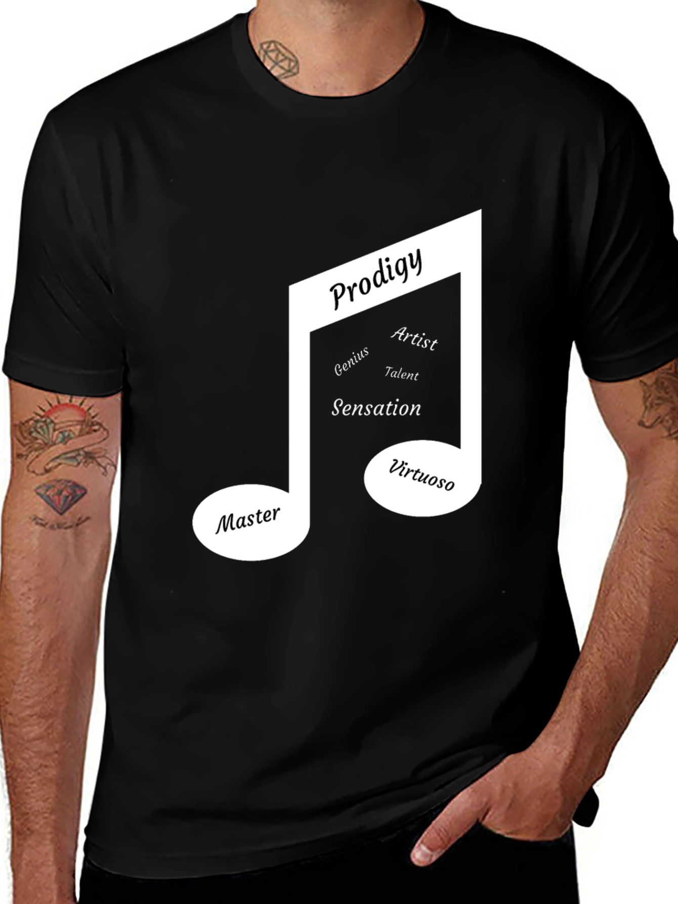 Variant 4 of Prodigy Music Note Graphic T-Shirt