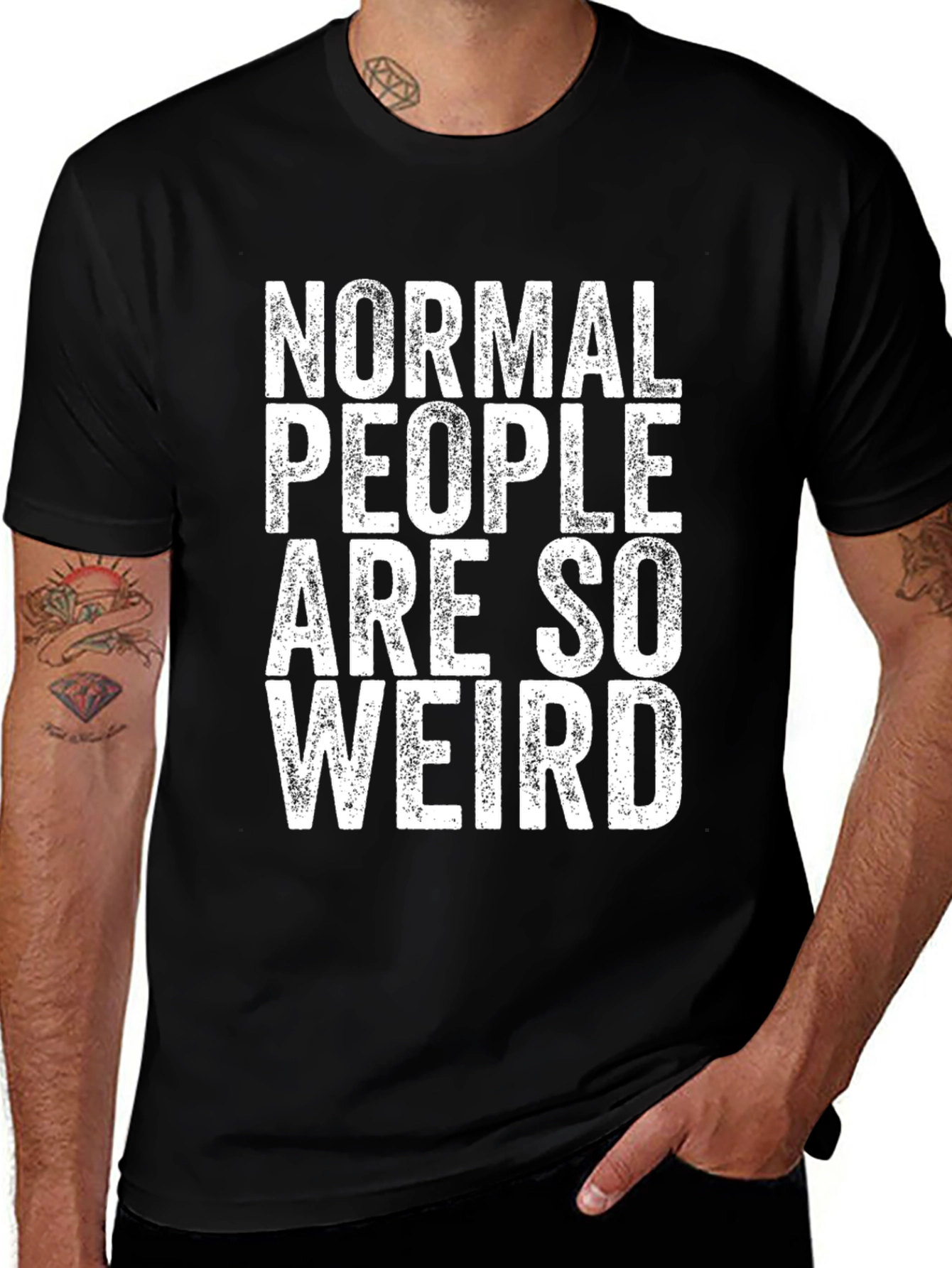 Variant 15 of Normal People Are So Weird Graphic Tee
