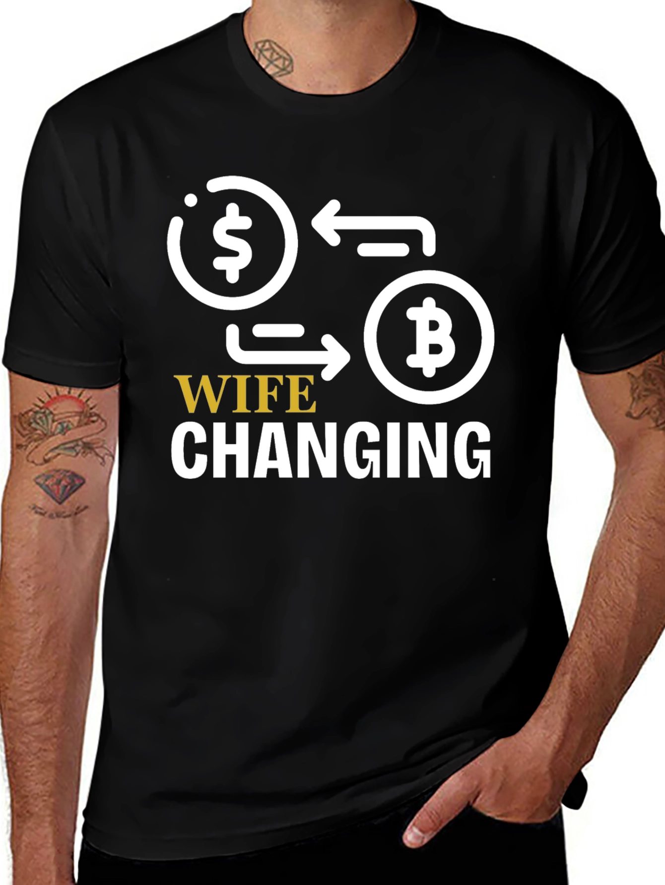 Variant 6 of Wife Changing Bitcoin Graphic Tee