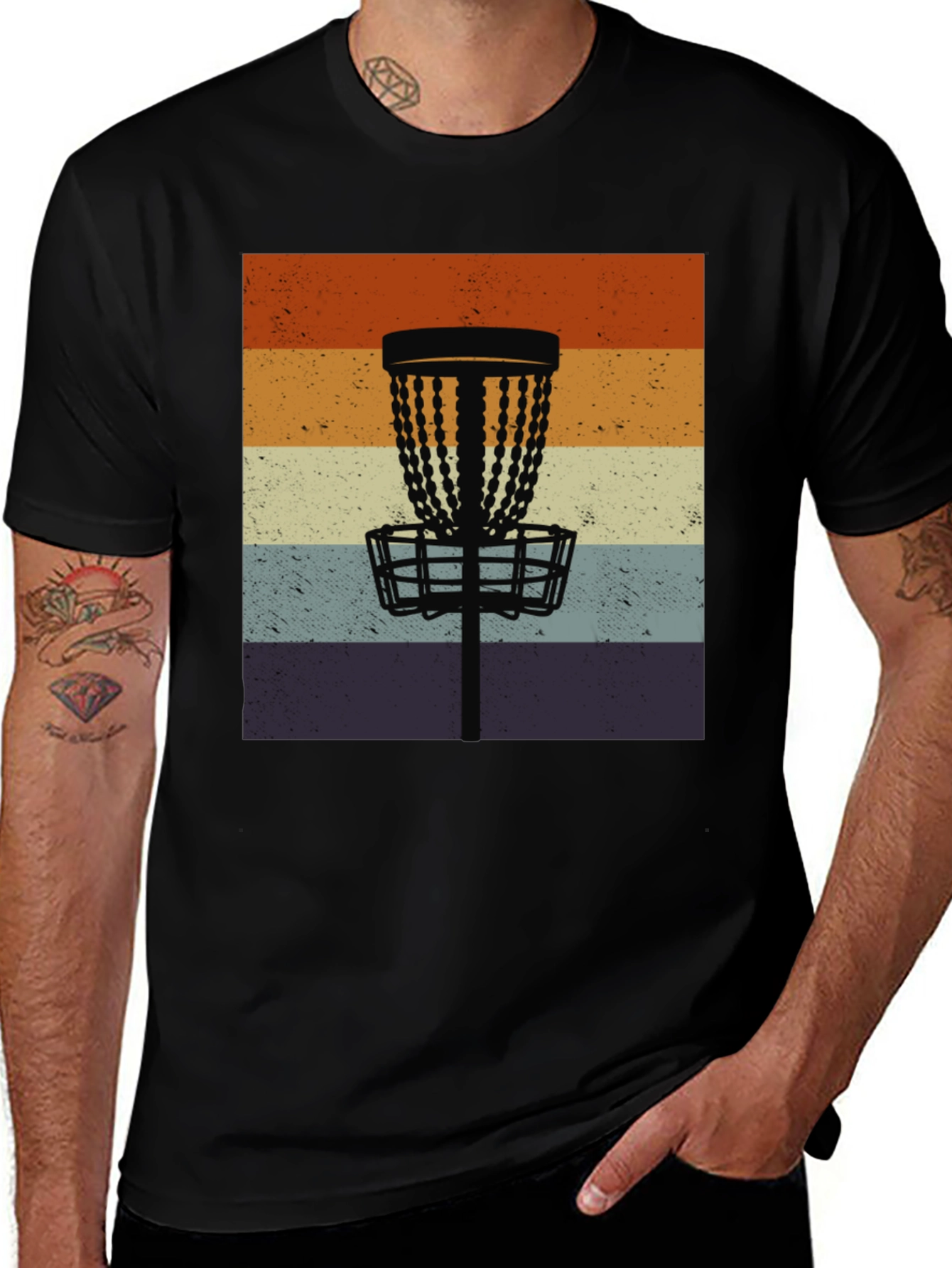 Variant 20 of Retro Disc Golf Basket Tee