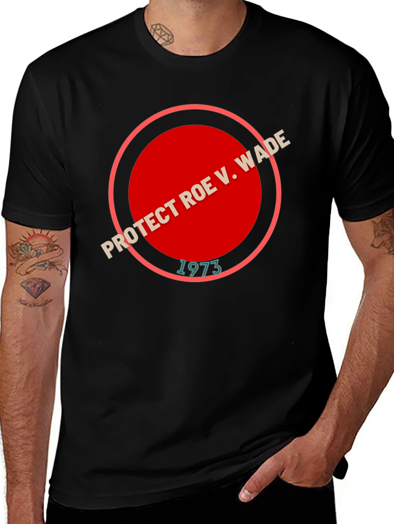 Protect Roe V. Wade Black T-Shirt - 1973