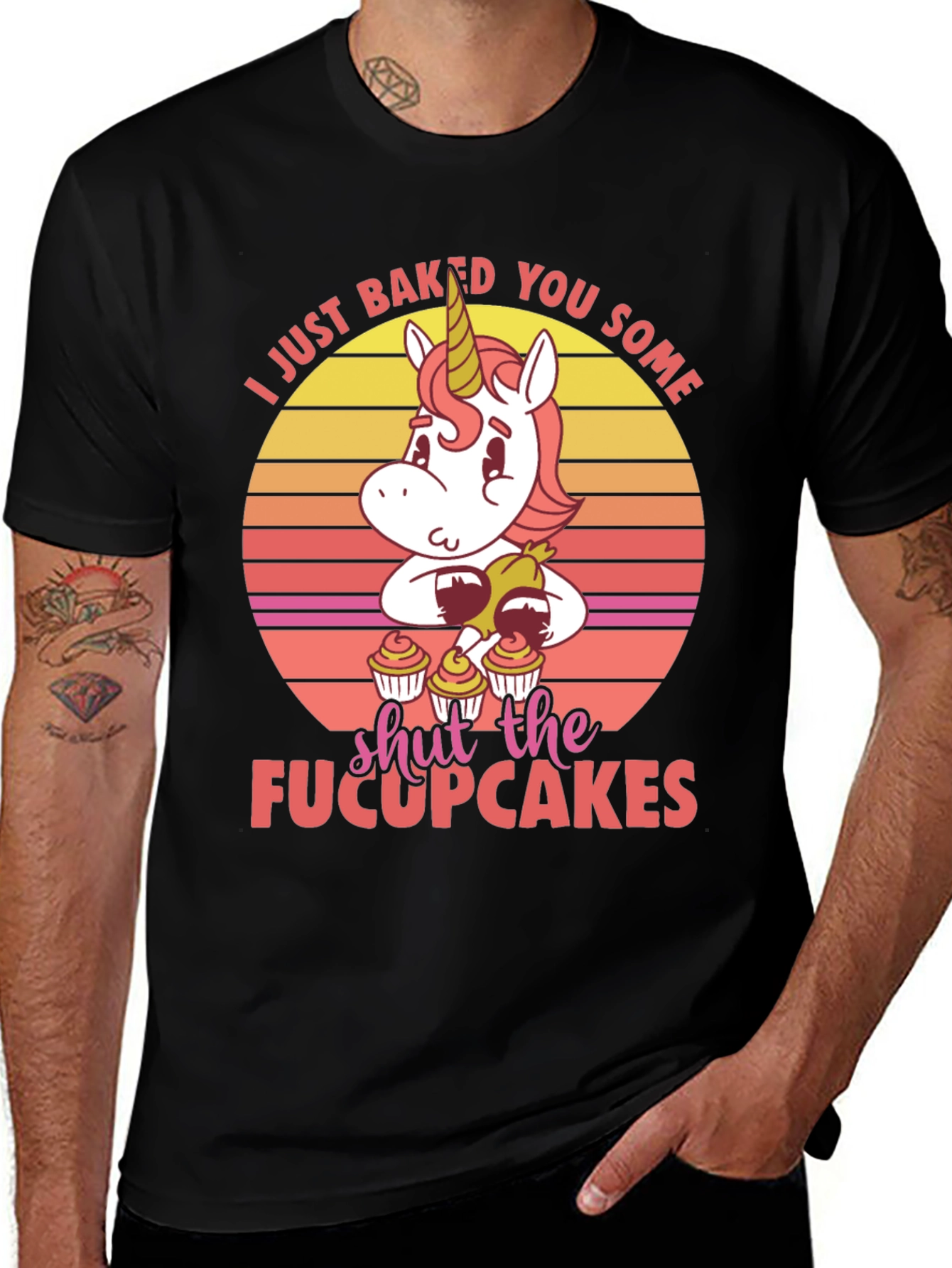 Variant 10 of Unicorn Cupcake Graphic T-Shirt