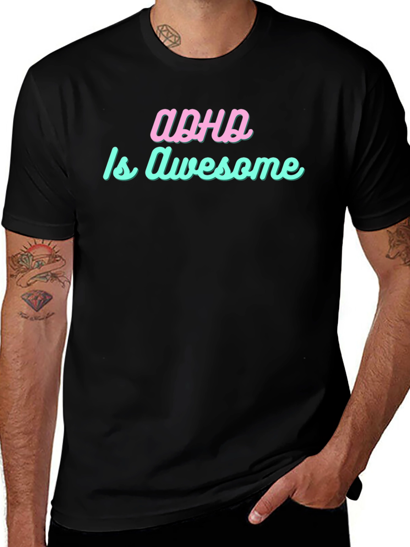 Variant 29 of ADHD is Awesome Graphic Tee - Trendy Statement Shirt