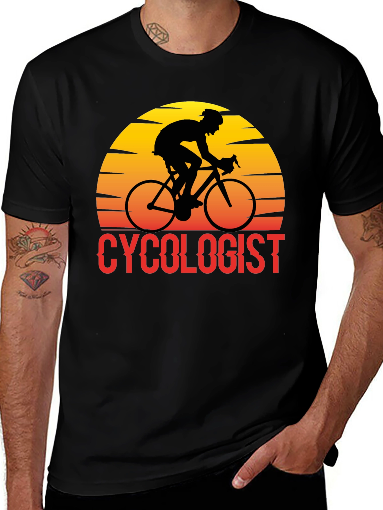 Variant 14 of Cyclologist T-Shirt - Retro Cyclist Design