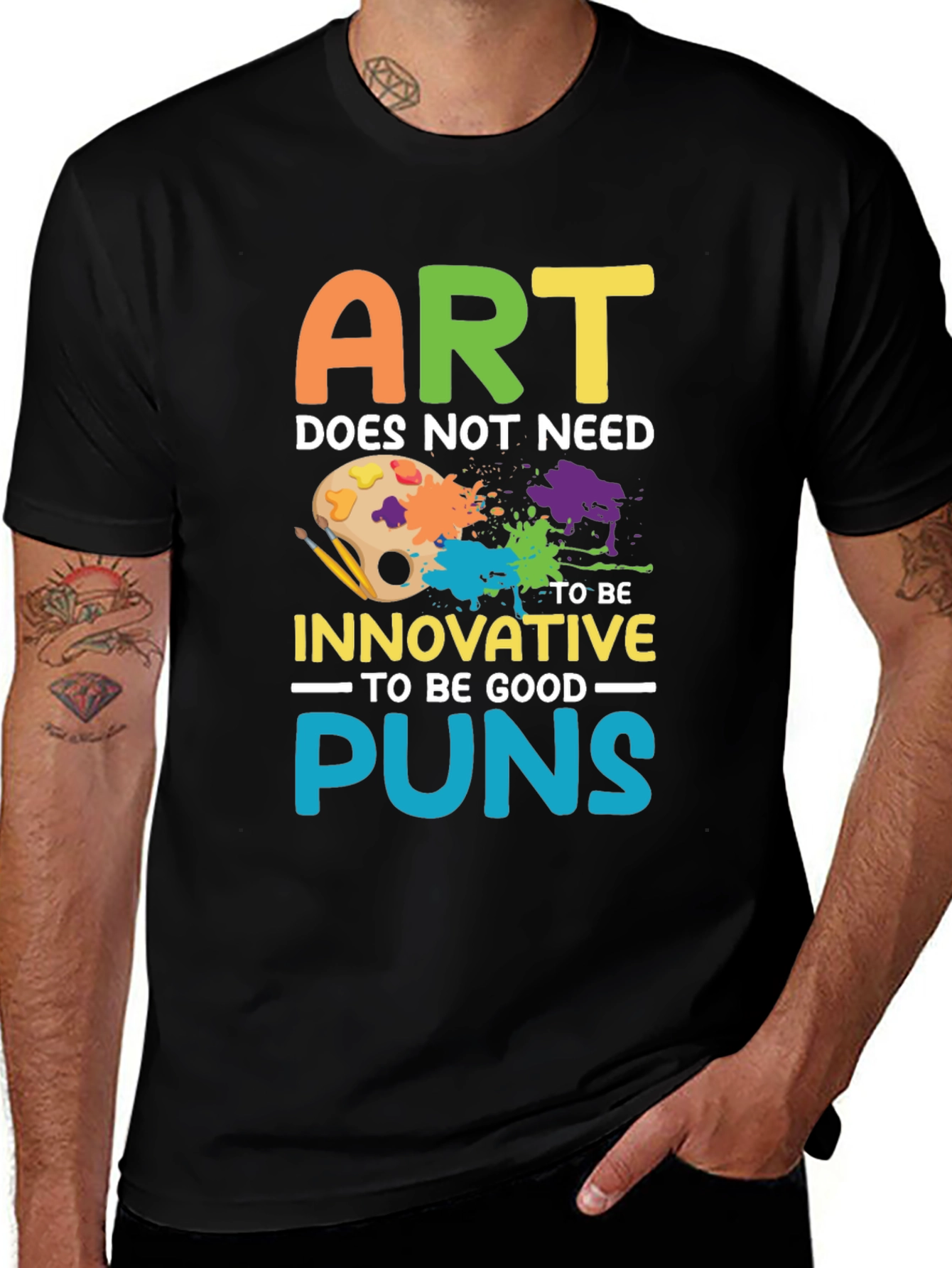 Variant 6 of Art Puns T-Shirt - Funny Artistic Humor Tee