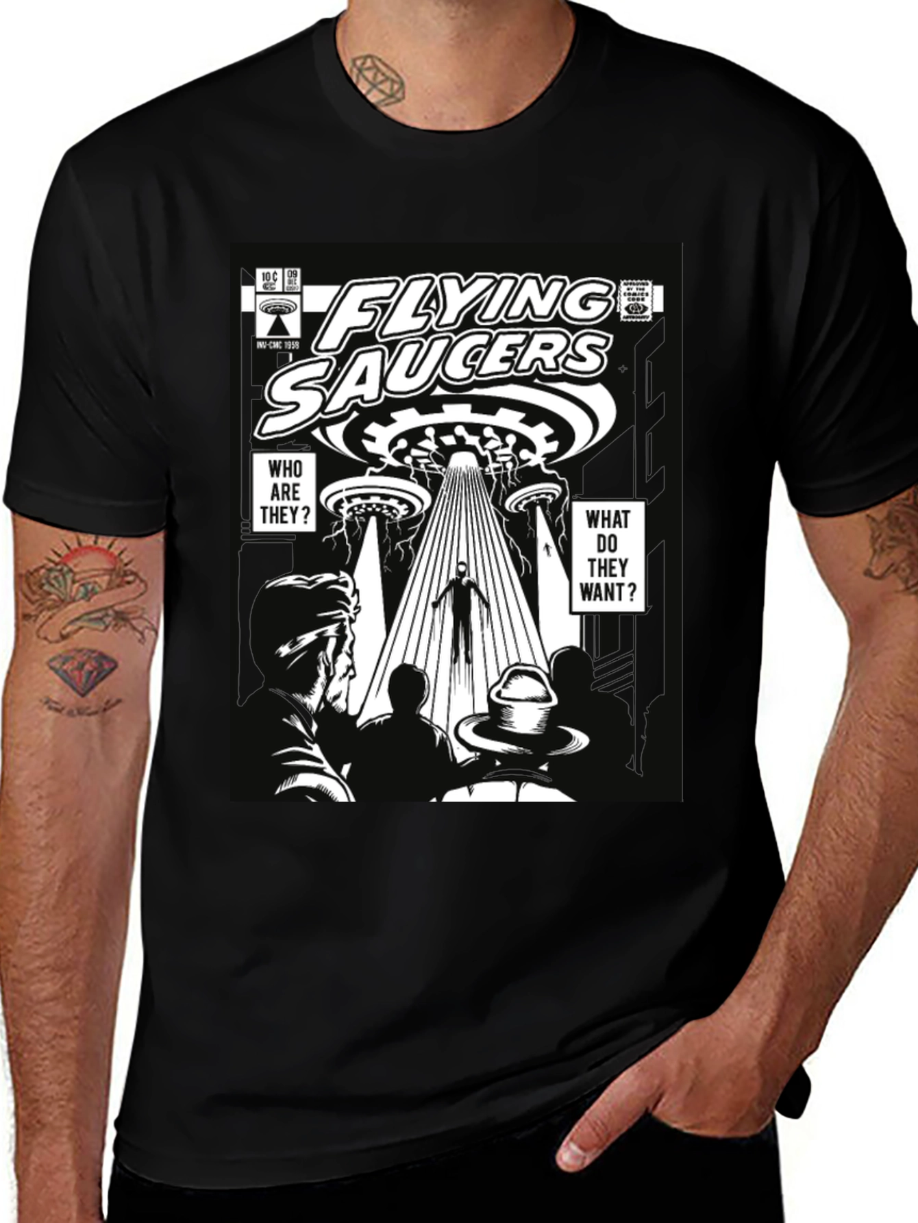 Variant 16 of Flying Saucers Graphic T-Shirt