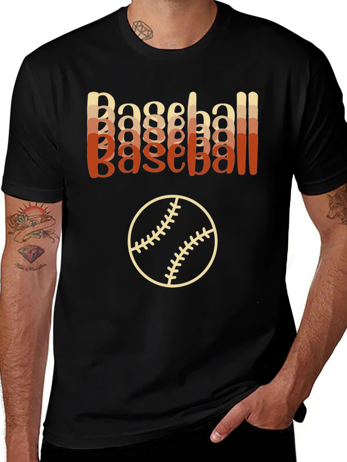 Variant 26 of Baseball Retro T-Shirt, Sporty Style