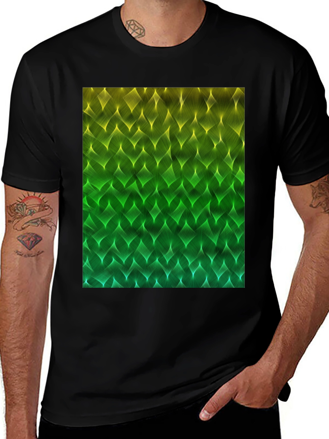 Variant 19 of Abstract Geometric Gradient Tee