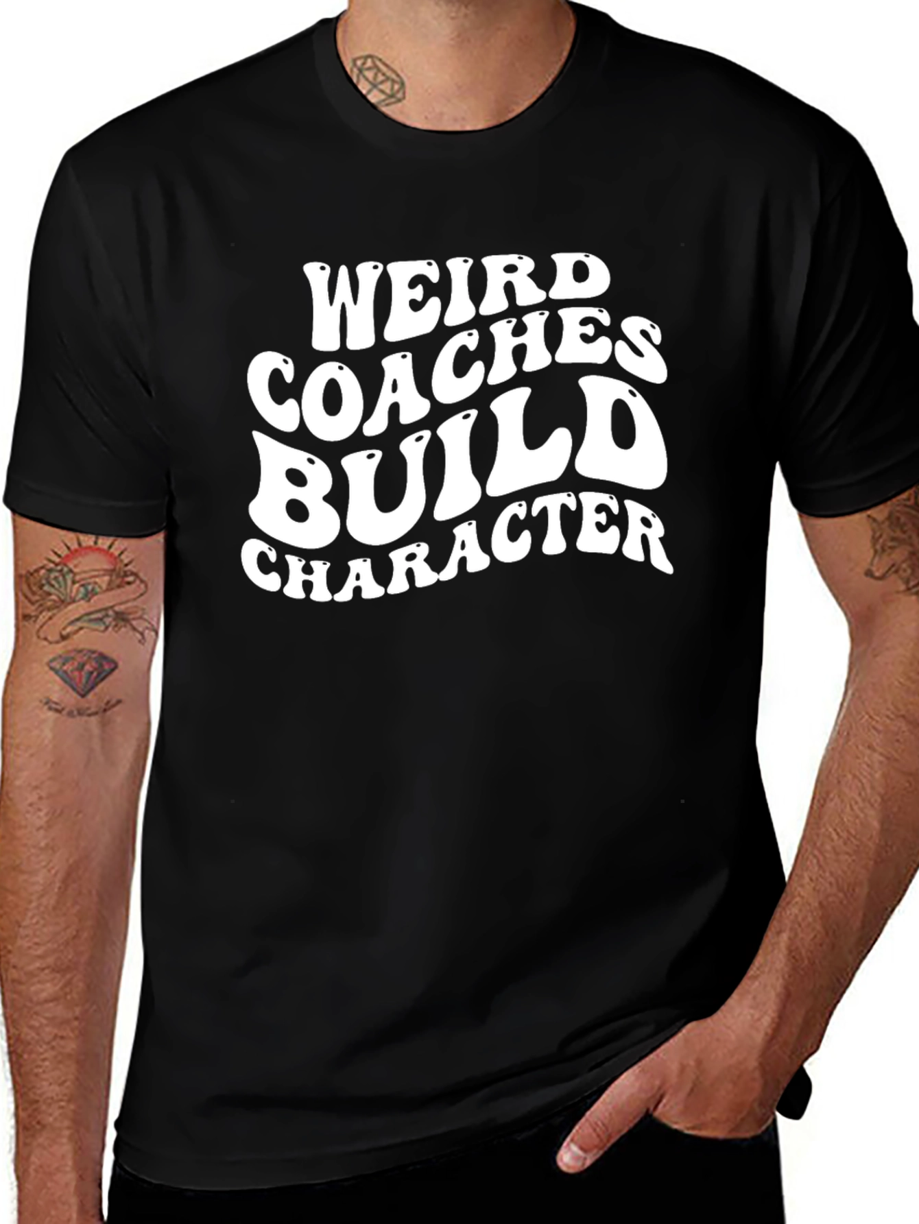 Variant 15 of Weird Coaches Build Character Graphic T-Shirt