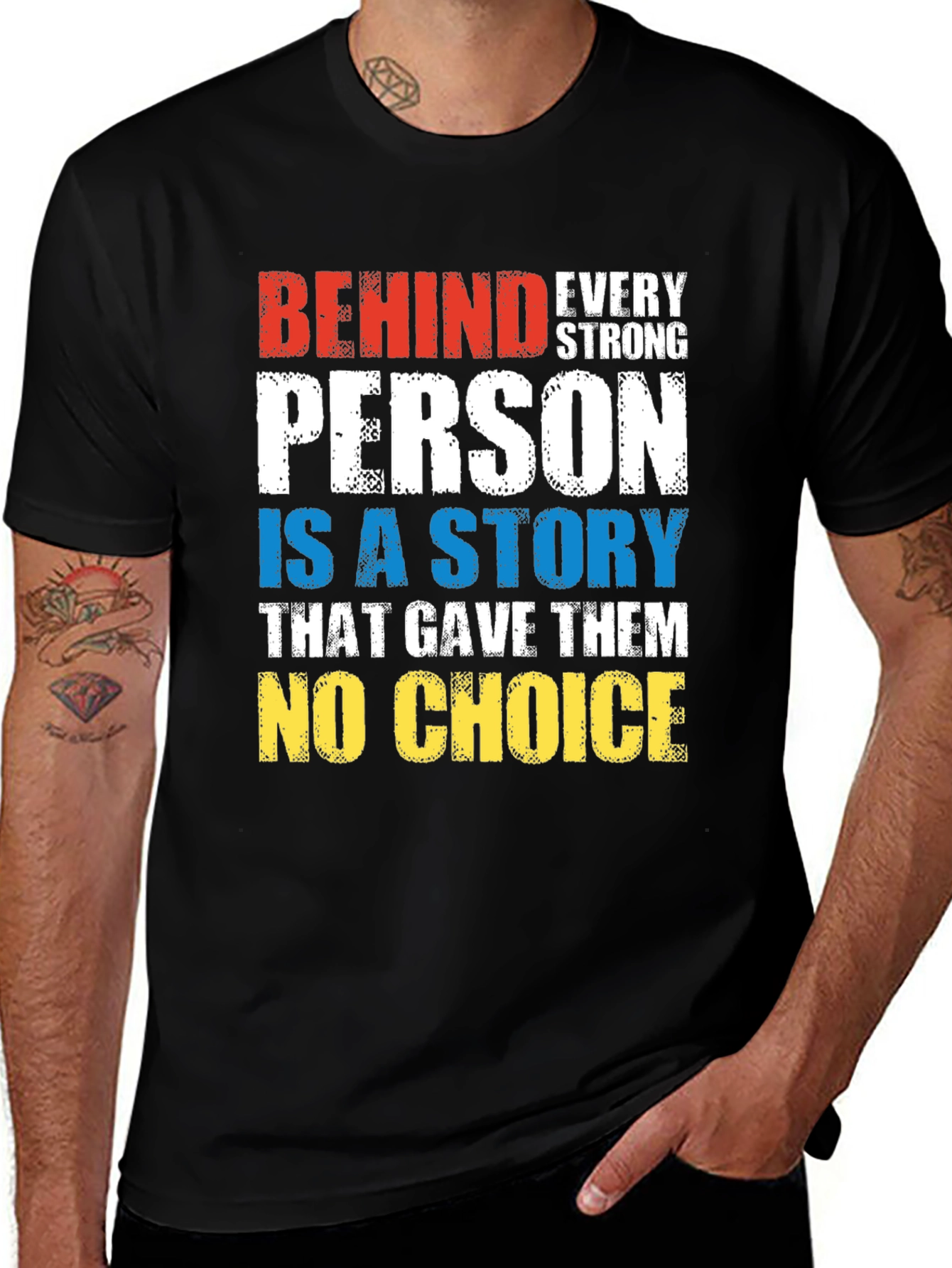 Variant 5 of Behind Every Strong Person T-Shirt