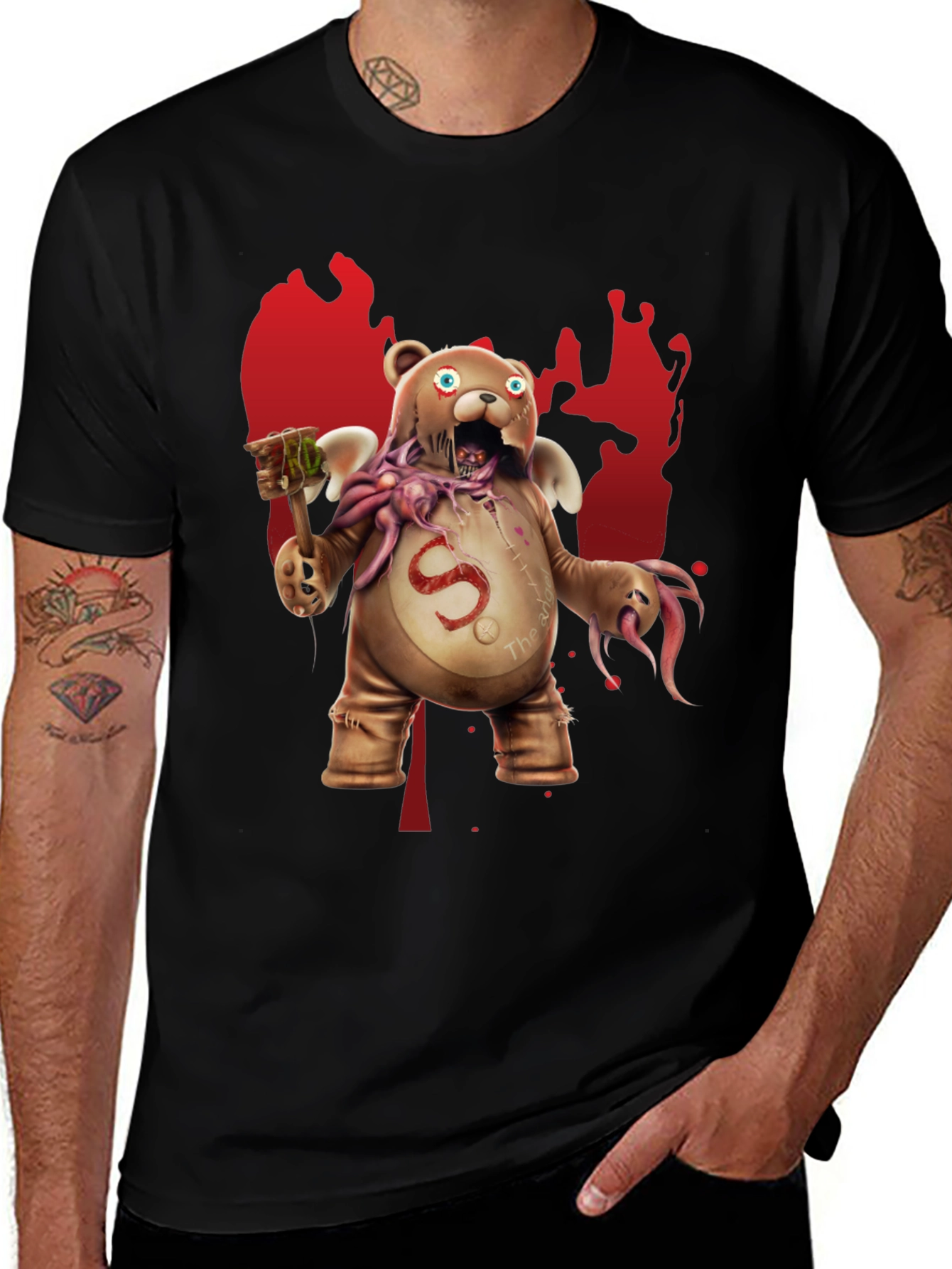 Variant 10 of Horror Teddy Bear Graphic T-Shirt