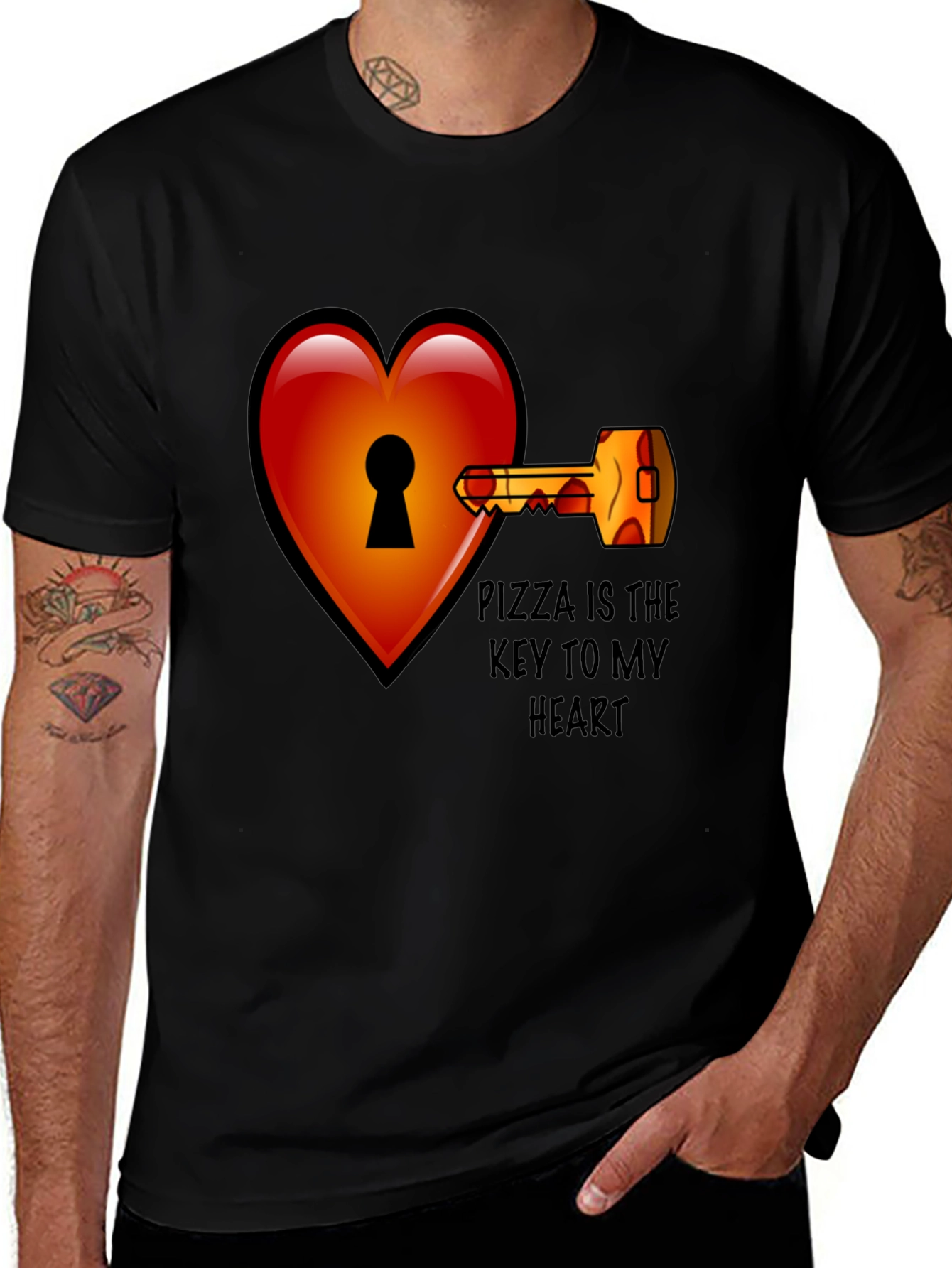 Pizza Key to My Heart T-Shirt