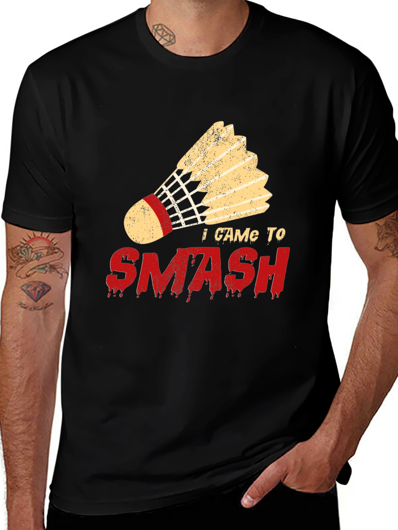 Variant 16 of I Came To Smash Badminton T-Shirt
